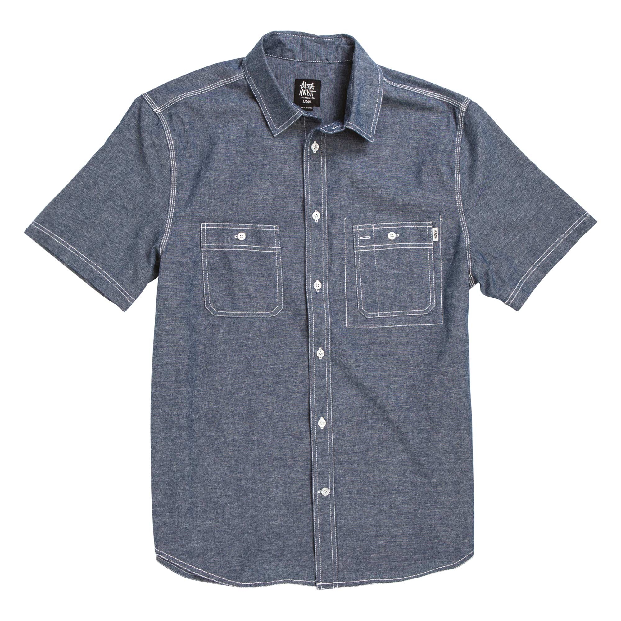 ALTAMONT Shirt DOUGLAS S/S WOVEN lt. blue