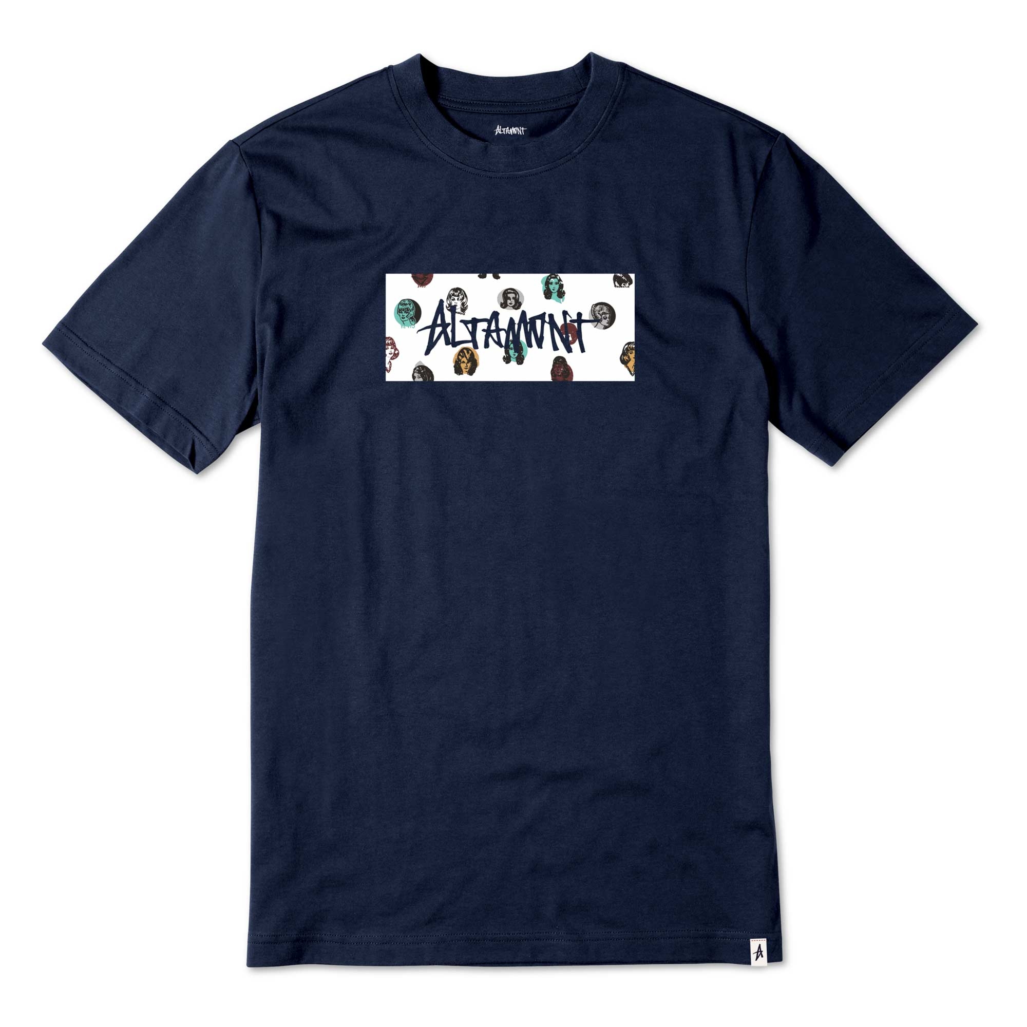 ALTAMONT T-Shirt LABEL FILL navy