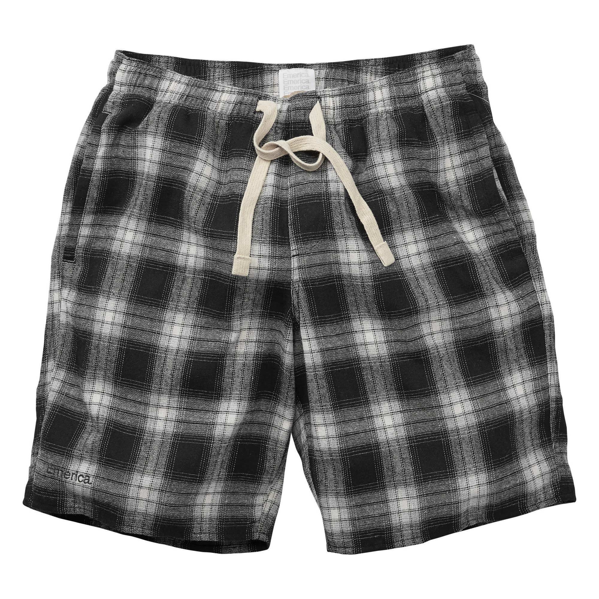 EMERICA Pant Short DROPOUT FLANNEL black