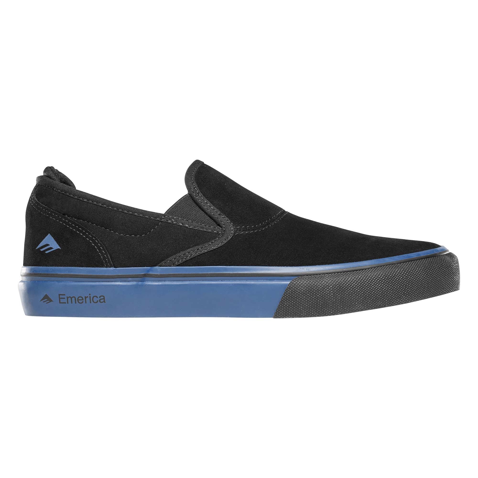 EMERICA Shoe WINO G6 SLIP-ON bla/blu/bla, black/blue/black