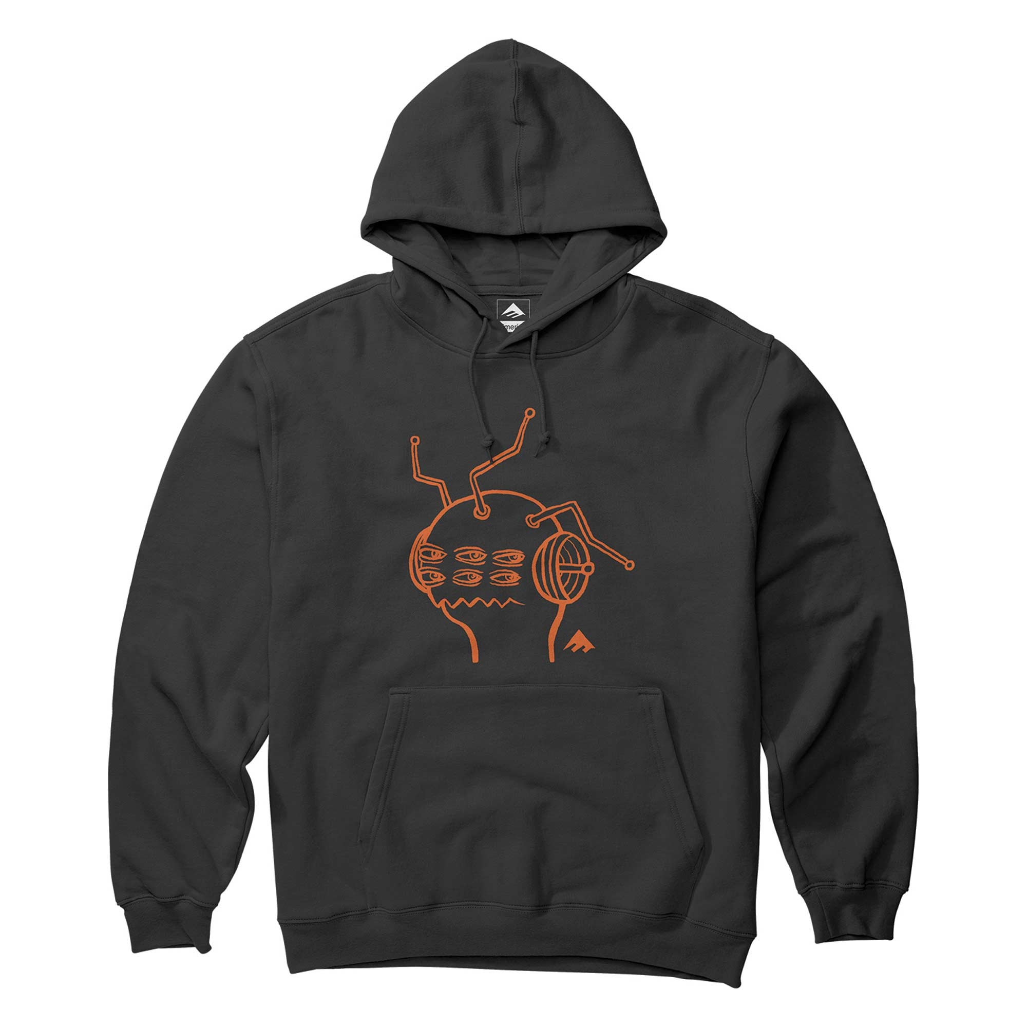 EMERICA Sweat EMERICA X TOY MACHINE ANTENNA HOODIE black