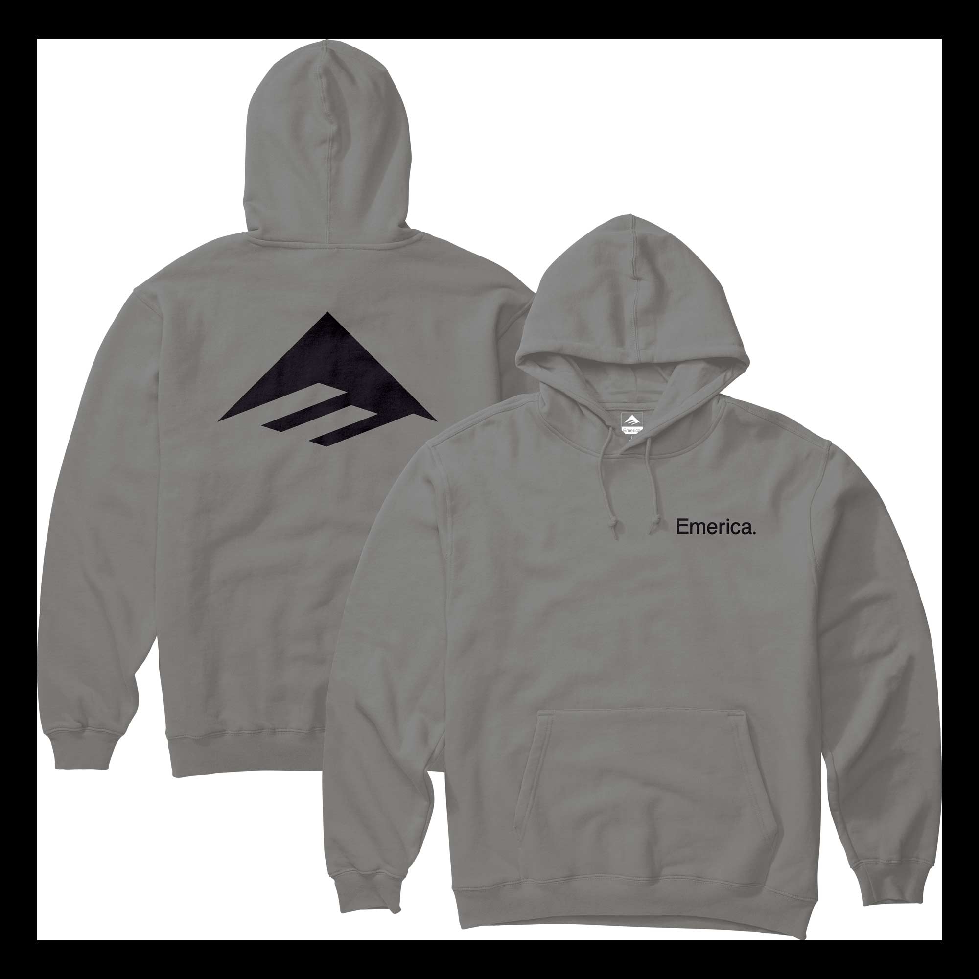 EMERICA Sweat PURE TRIANGLE HOODIE charcoal