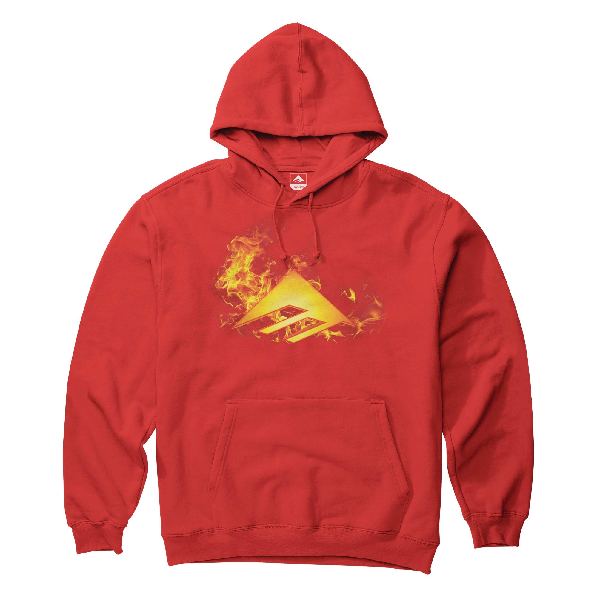 EMERICA Sweat TRIANGLE BLAZE HOODIE red