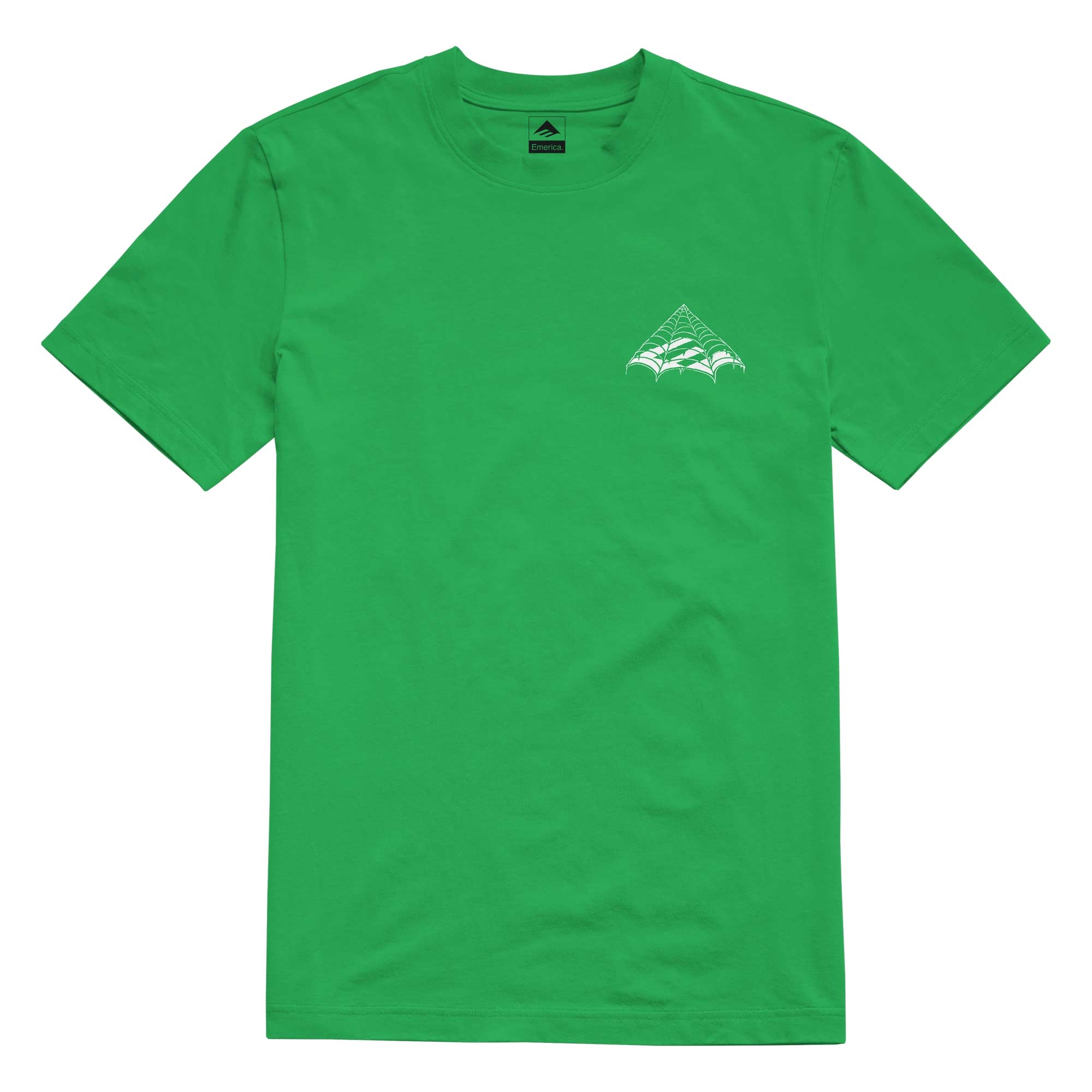 EMERICA T-Shirt CREATURE TRIANGLE WEB kelly green