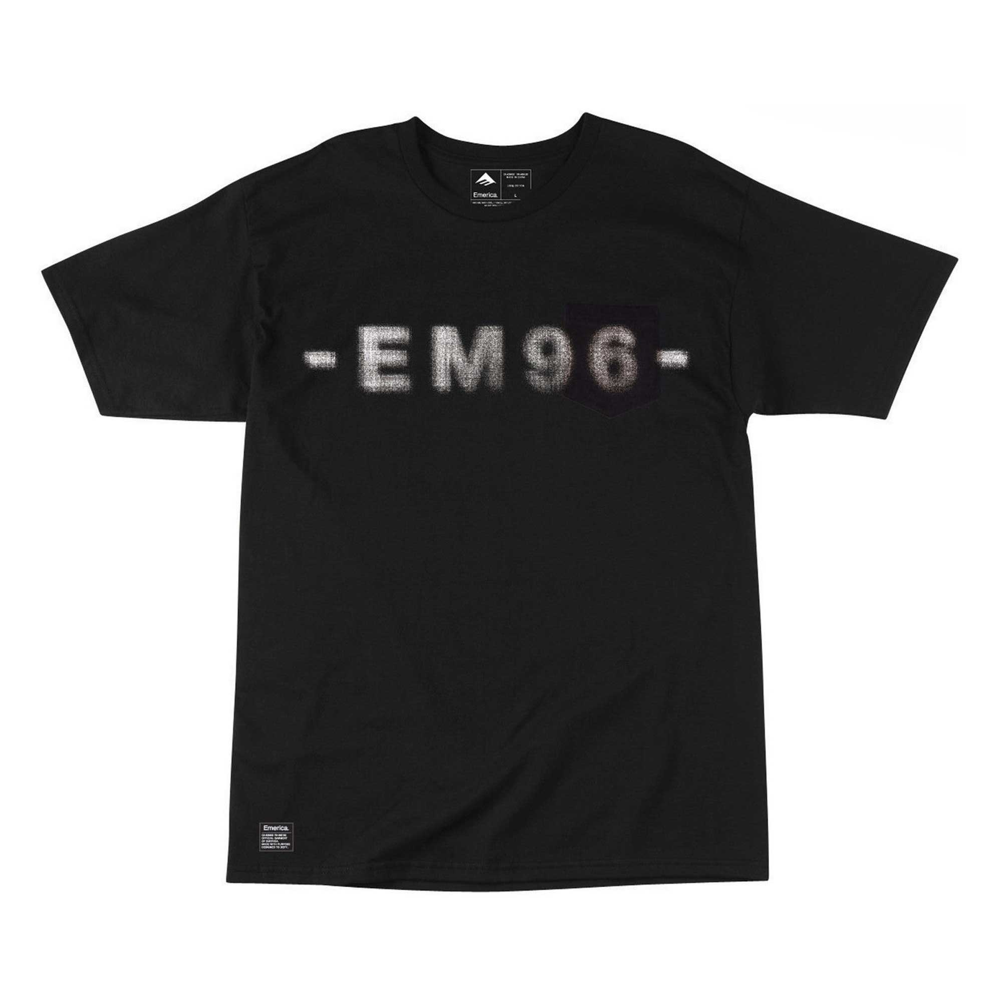 EMERICA T-Shirt EM1996 POCKET, black