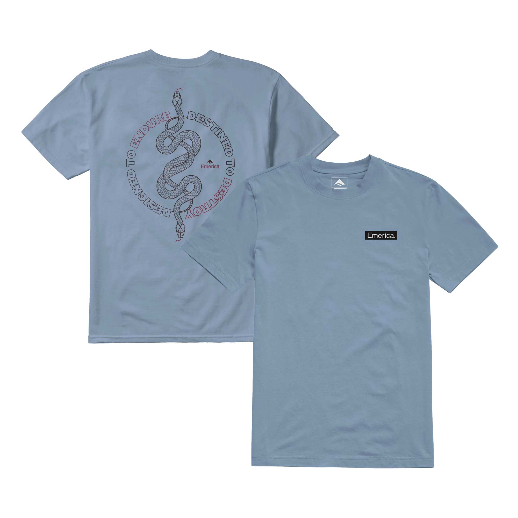 EMERICA T-Shirt ENDURE DESTROY S/S slate