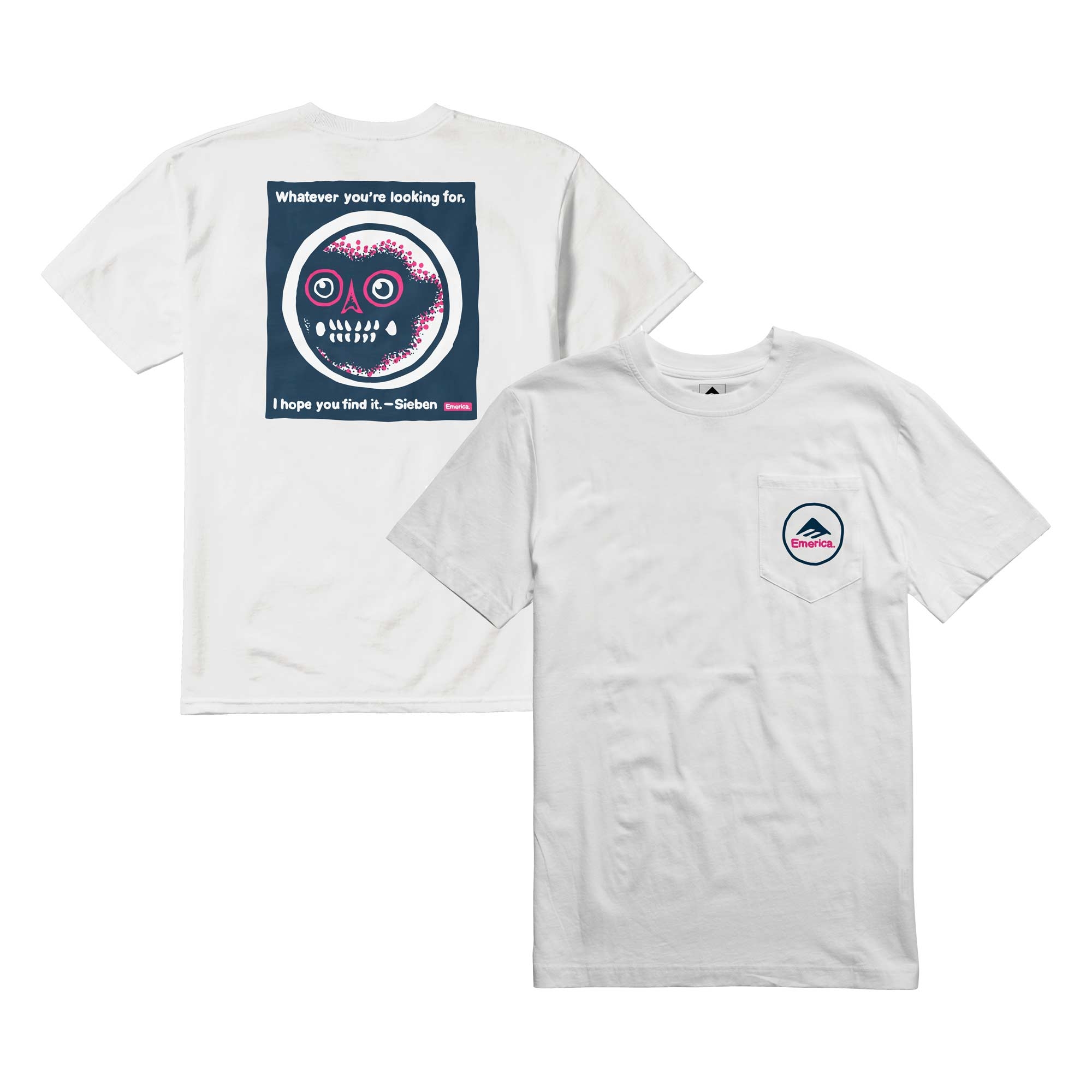 EMERICA T-Shirt SIEBEN POCKET white
