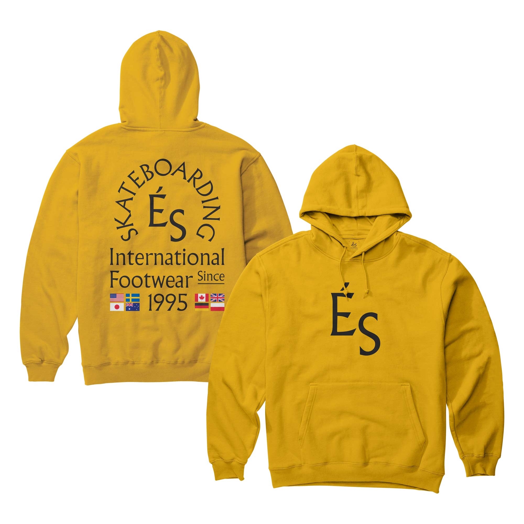 eS SKB Sweat SINCE 95 hoodie gold