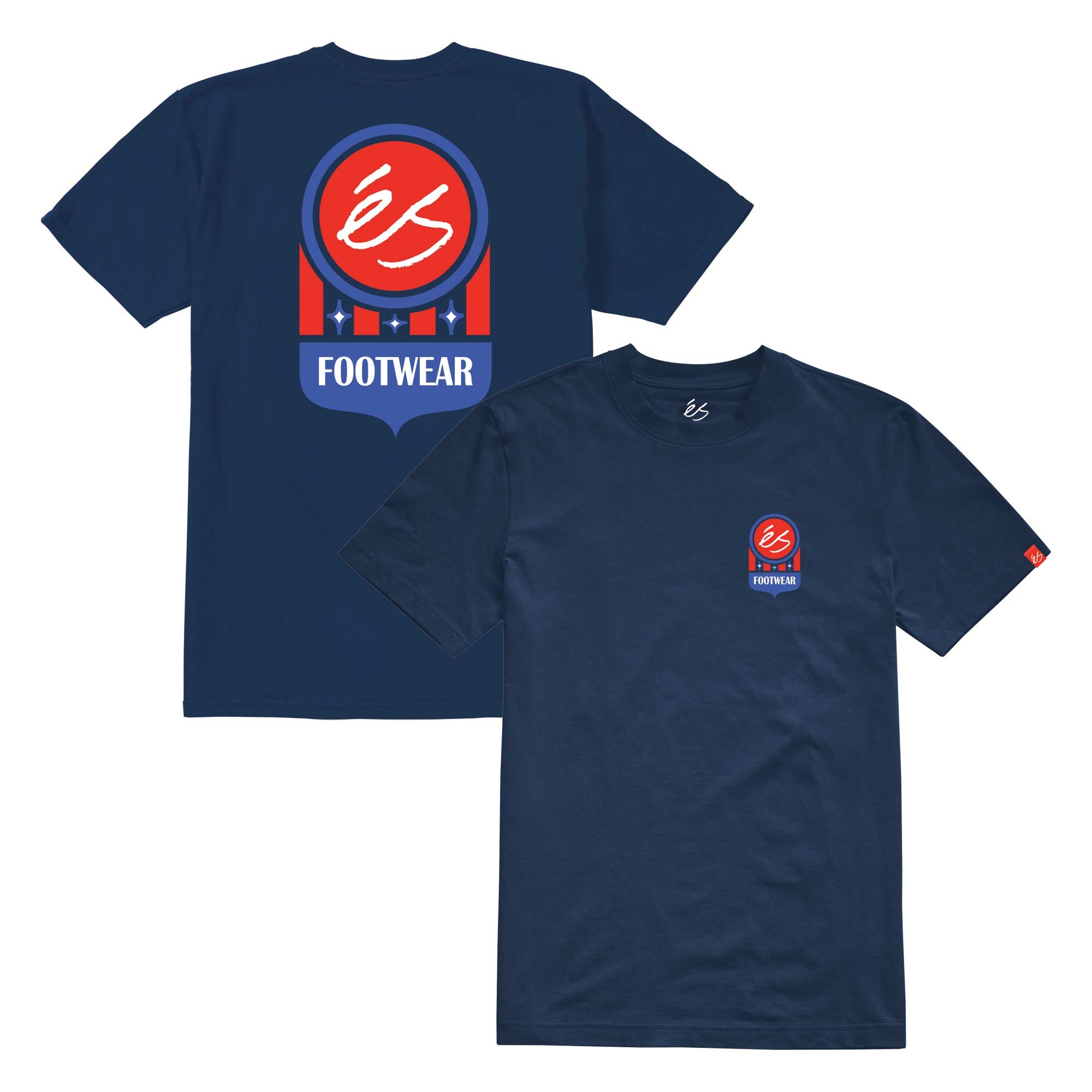 eS SKB T-Shirt COURT LOGO, navy