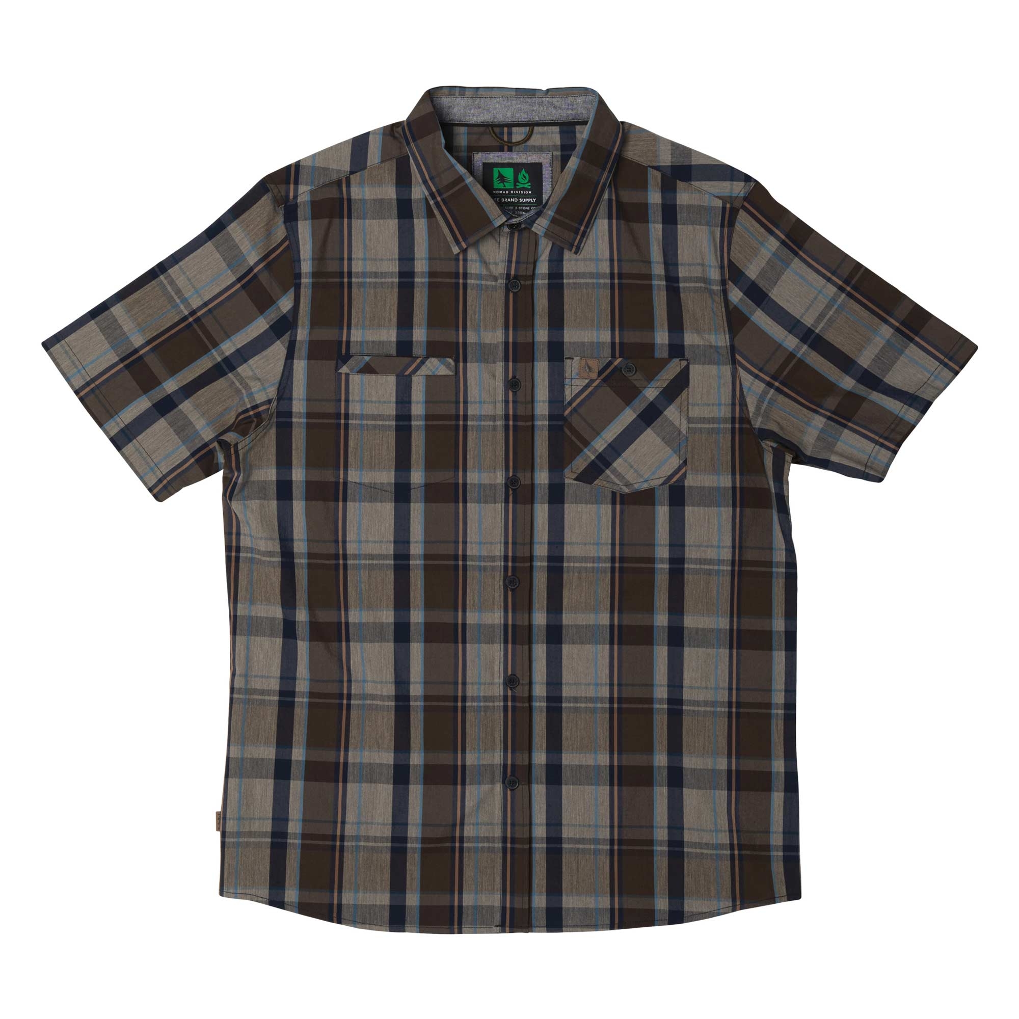 HIPPYTREE Shirt BURBANK Woven grey