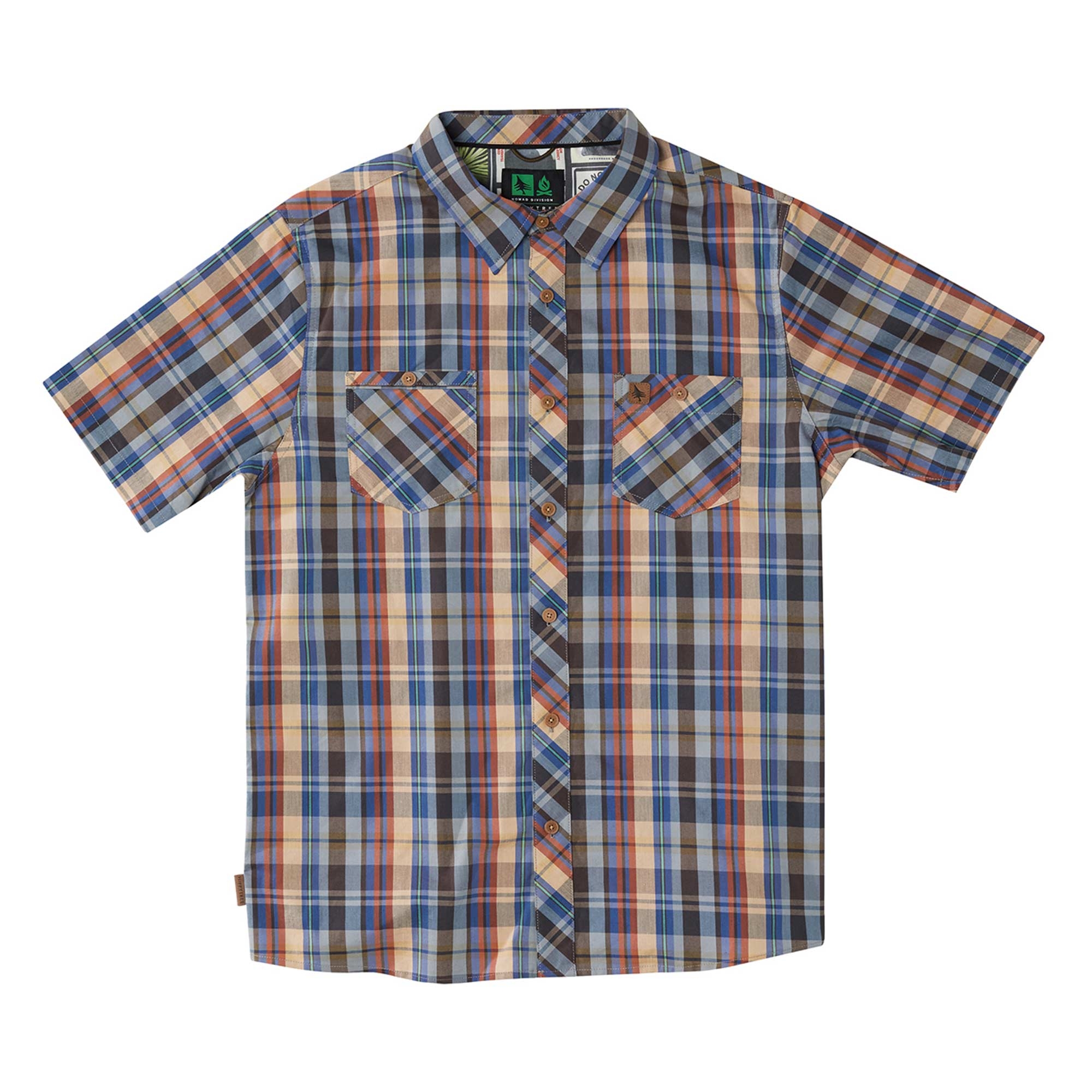 HIPPYTREE Shirt ROCHESTER S/S WOVEN blue