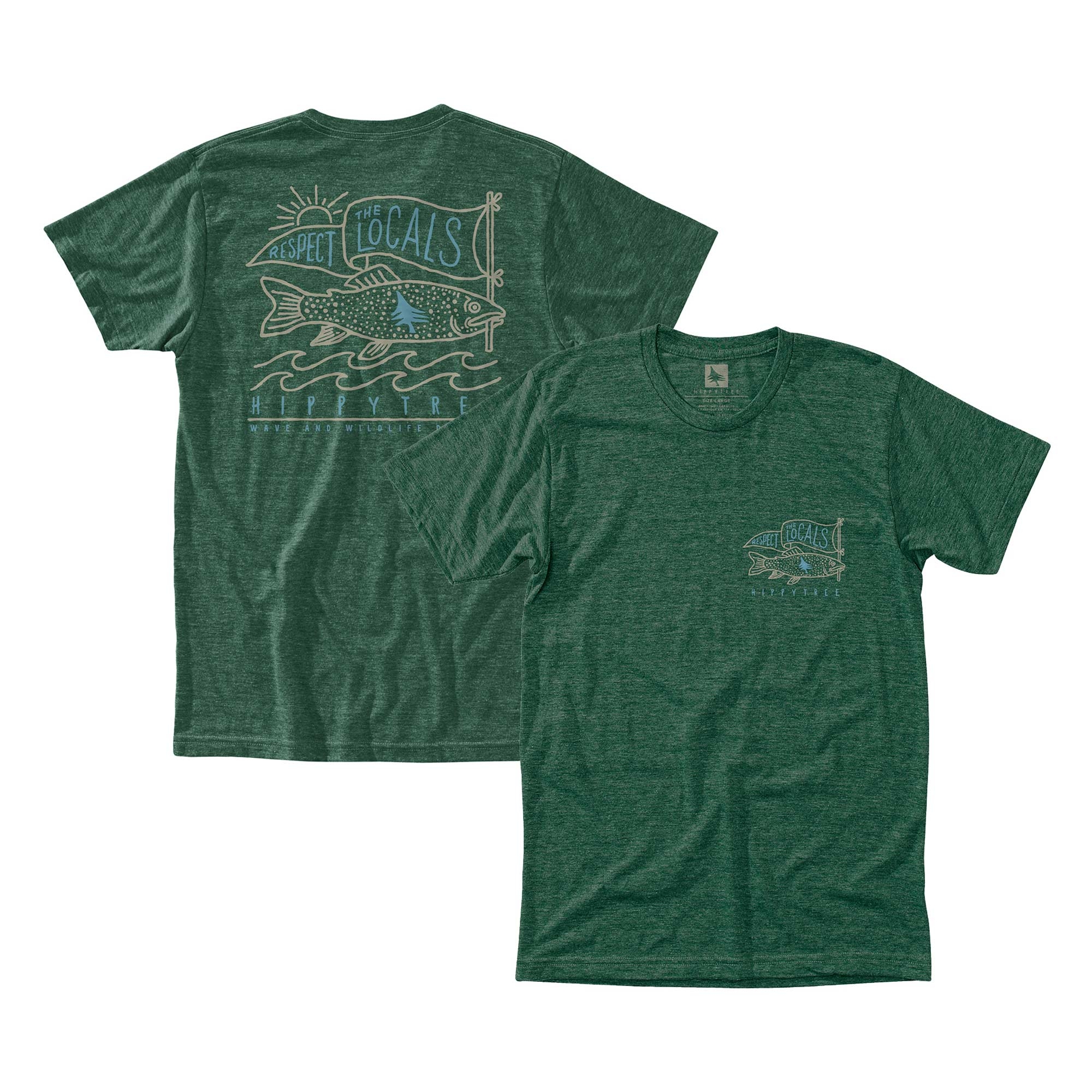 HIPPYTREE T-Shirt LOCALS heather forest