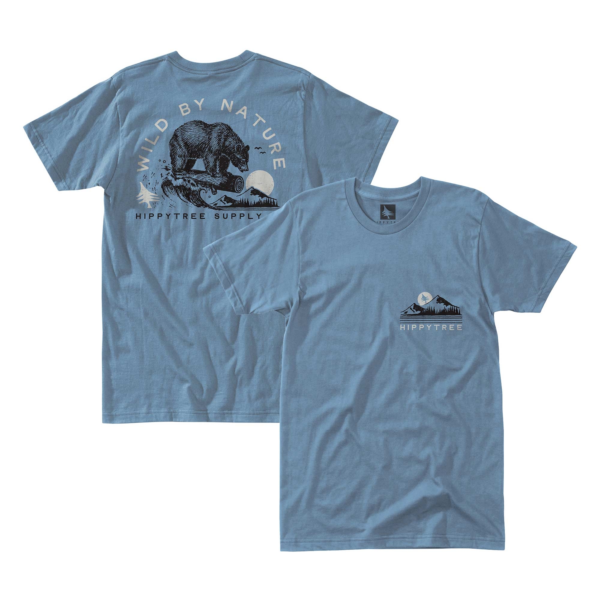 HIPPYTREE T-Shirt LOGGIN blue
