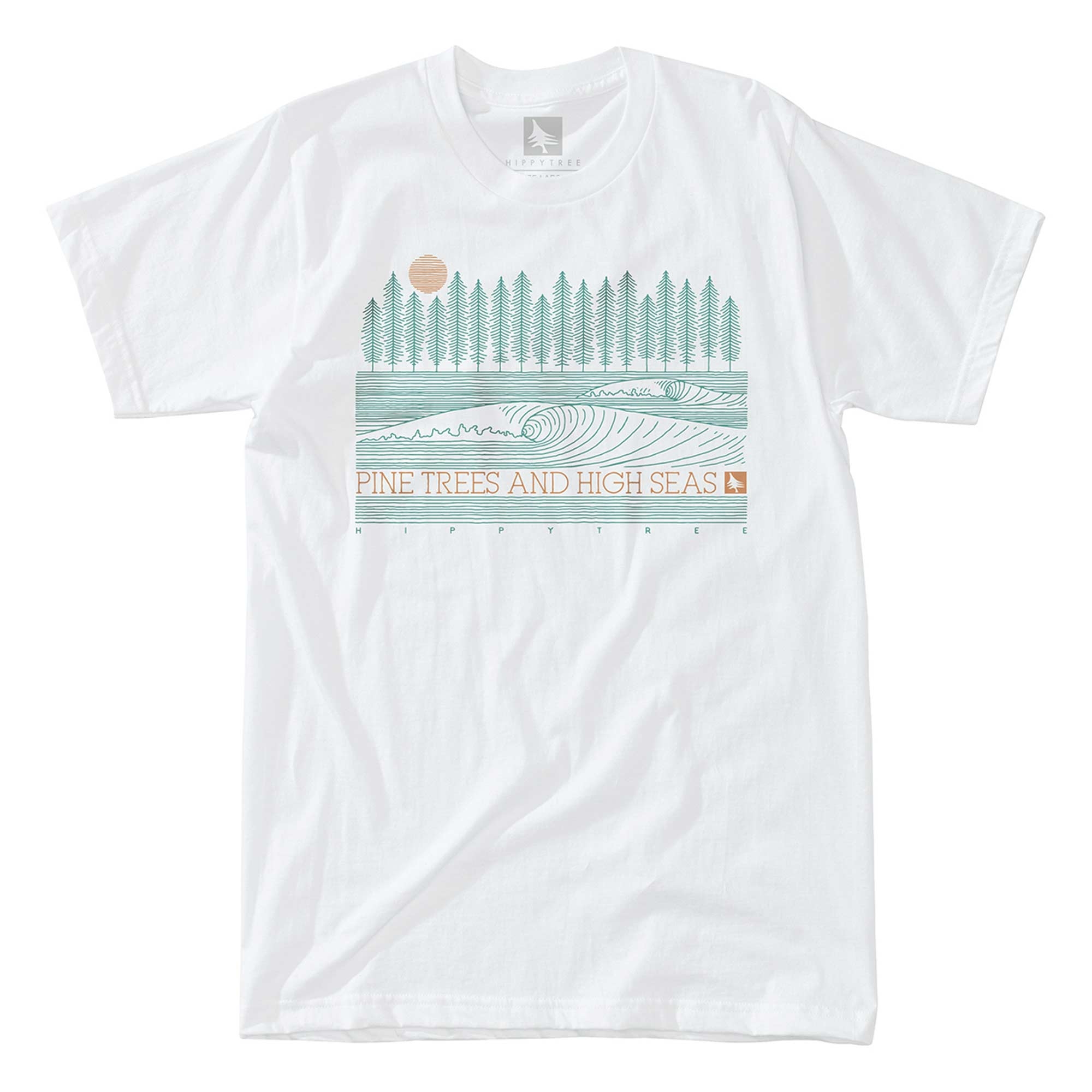 HIPPYTREE T-Shirt PINELINE white