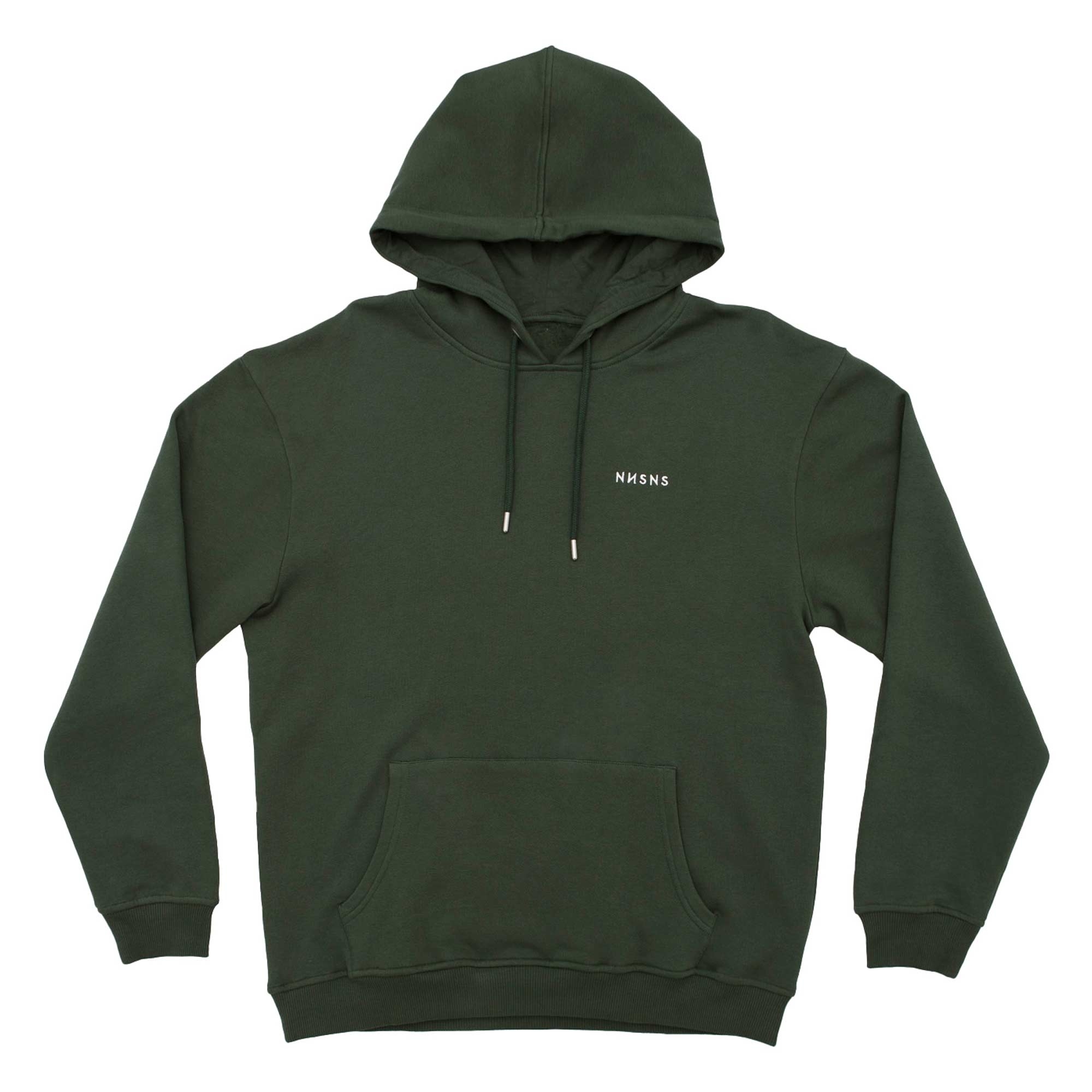 NNSNS Sweat SCRIPT EMBROIDERED Hooded green