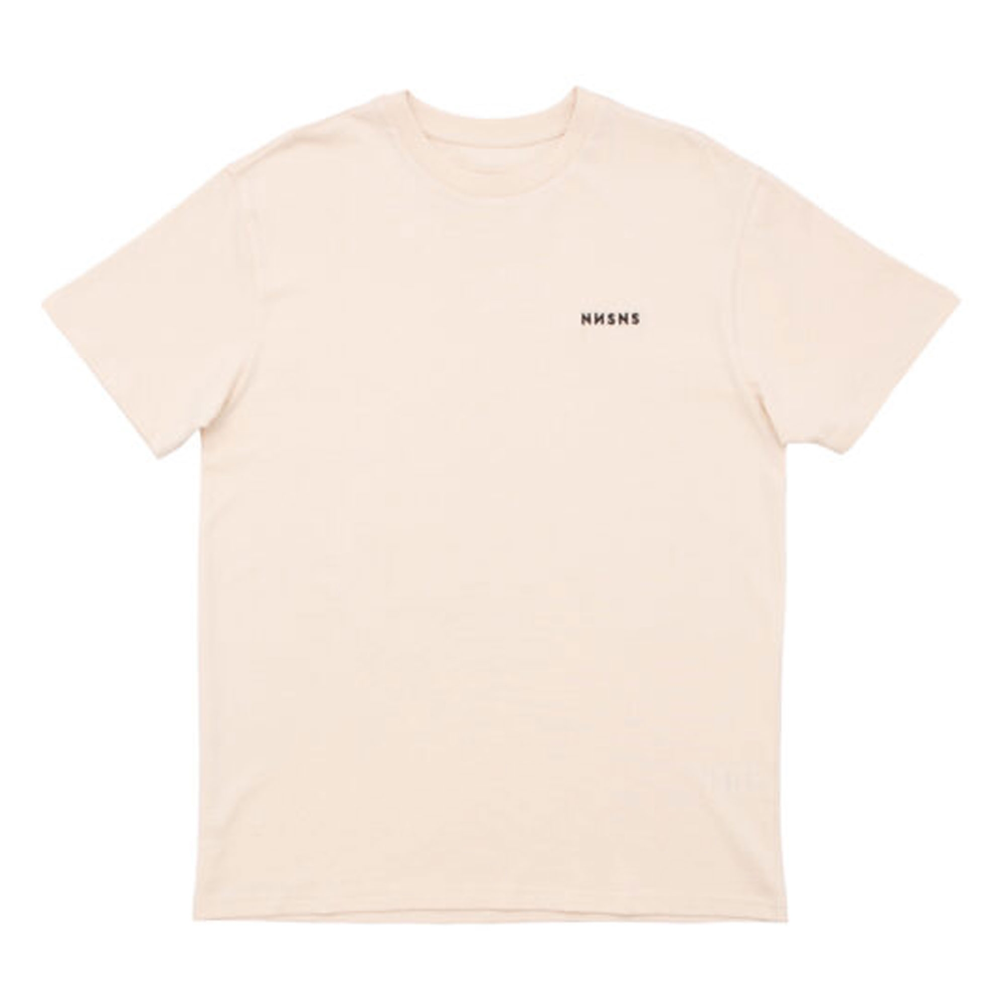 NNSNS T-Shirt SCRIPT EMBROIDERED off white