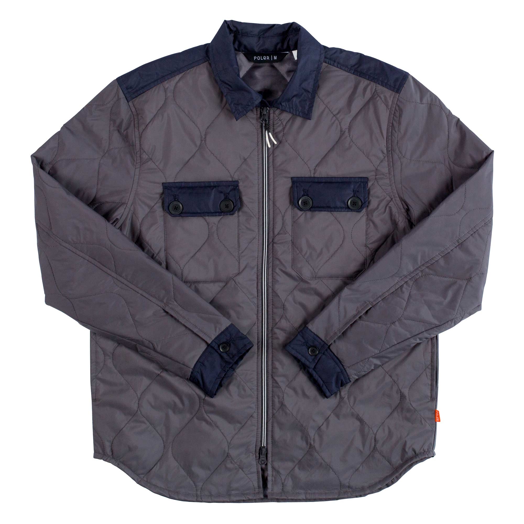POLER Jacket QUILTED GOMER charcoal