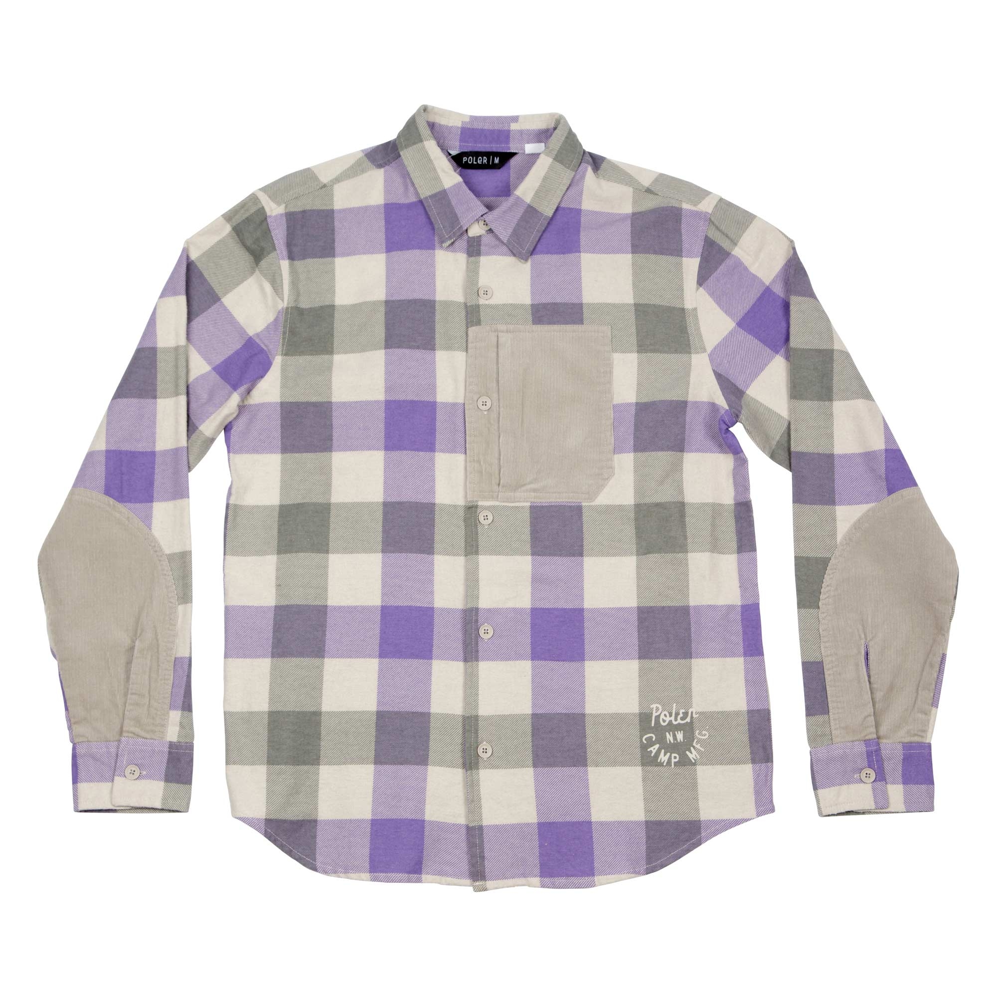 POLER Shirt BUFFALO L/S POCKET WOVEN, lilac