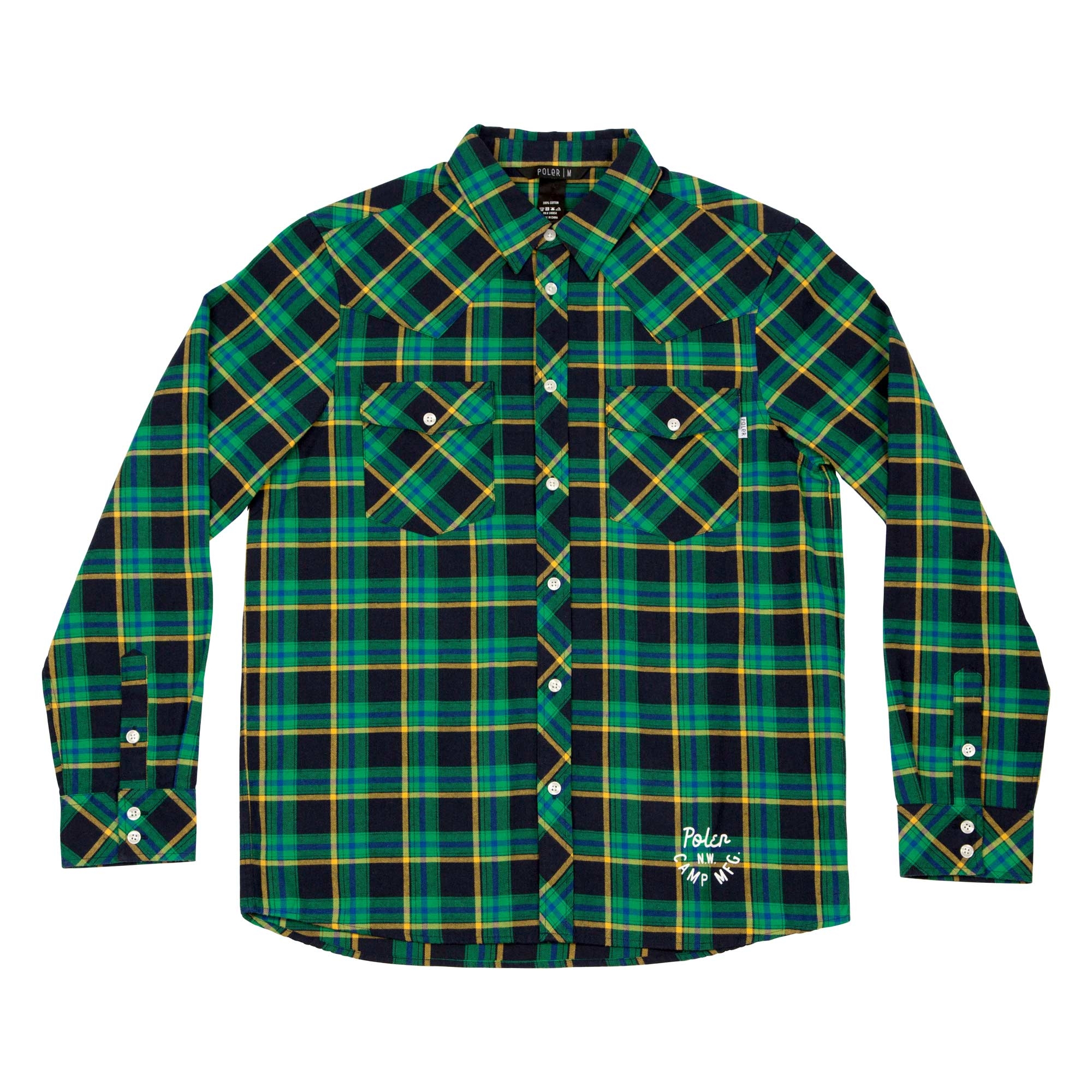 POLER Shirt CASH L/S WOVEN green