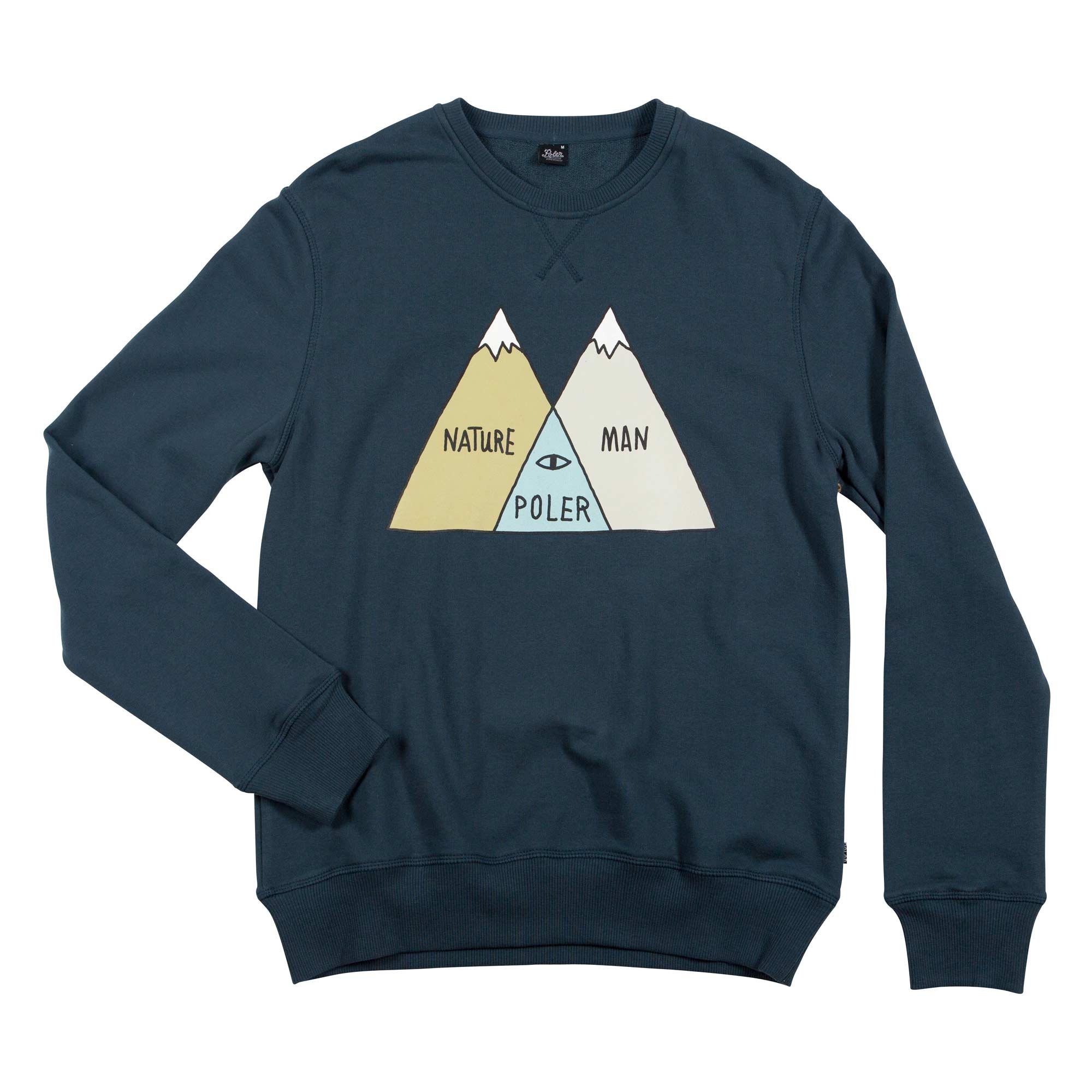 POLER Sweat VENN CREW blue steel