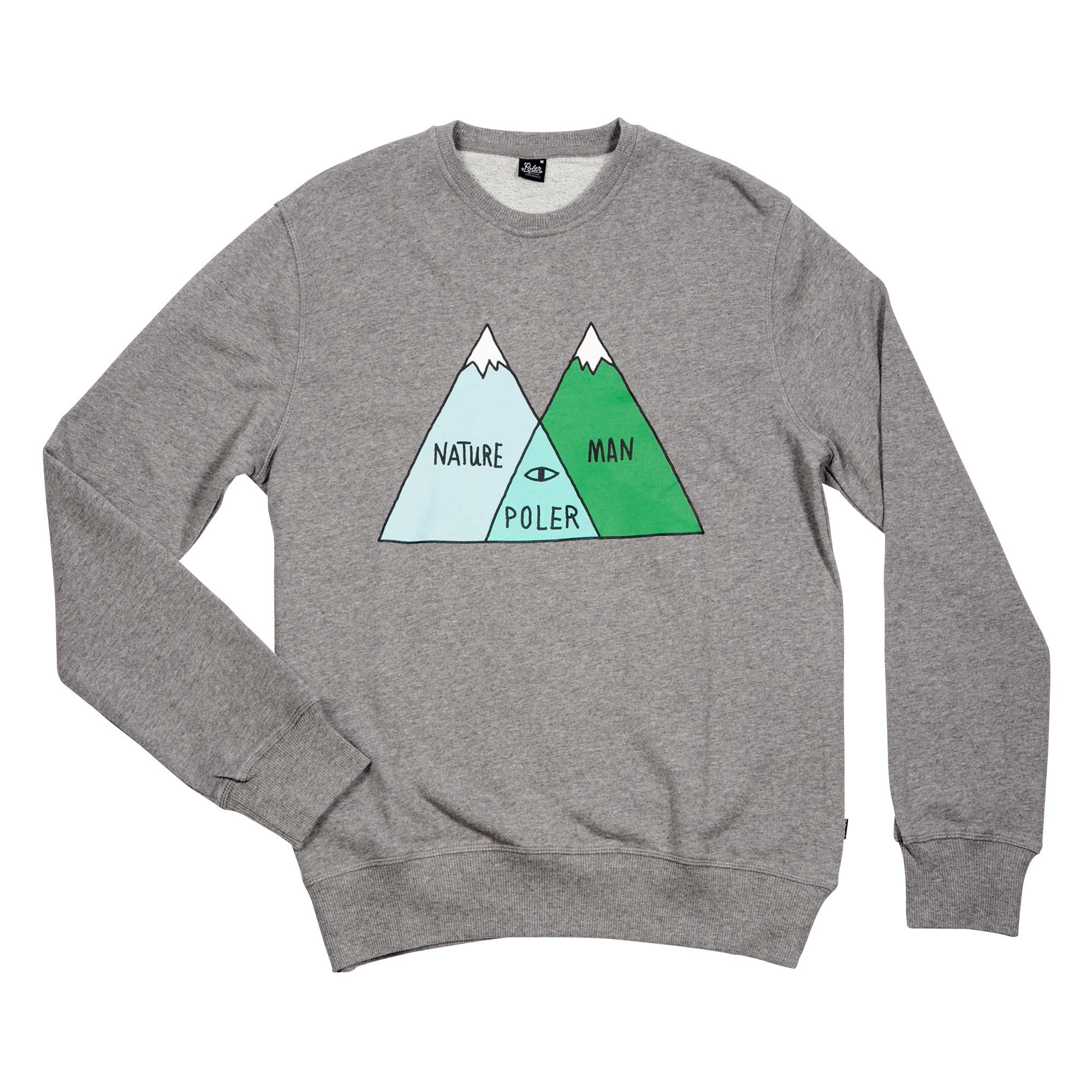 POLER Sweat VENN CREW heather grey