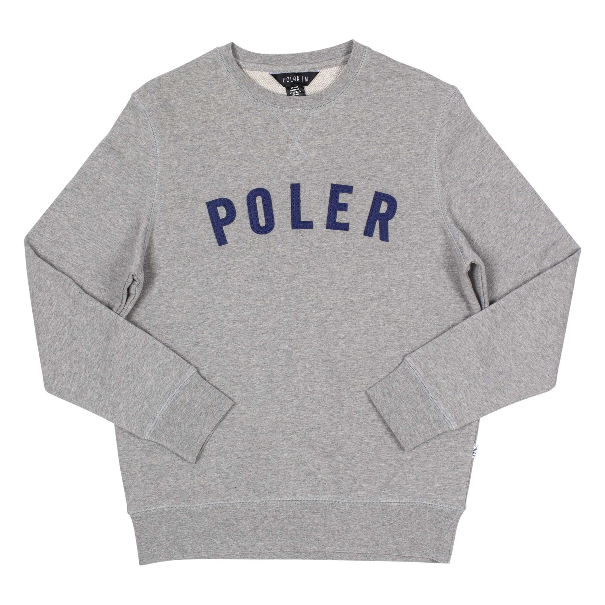 POLER Sweat IVY STATE Crew, gray heather
