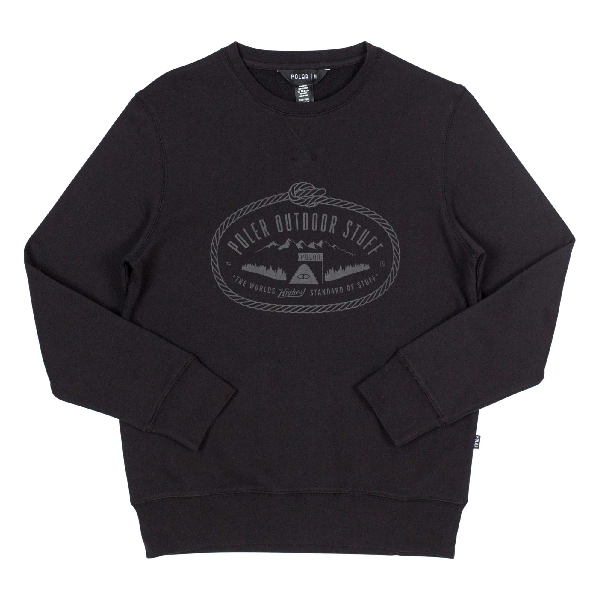 POLER Sweat LASSO Crew black/black