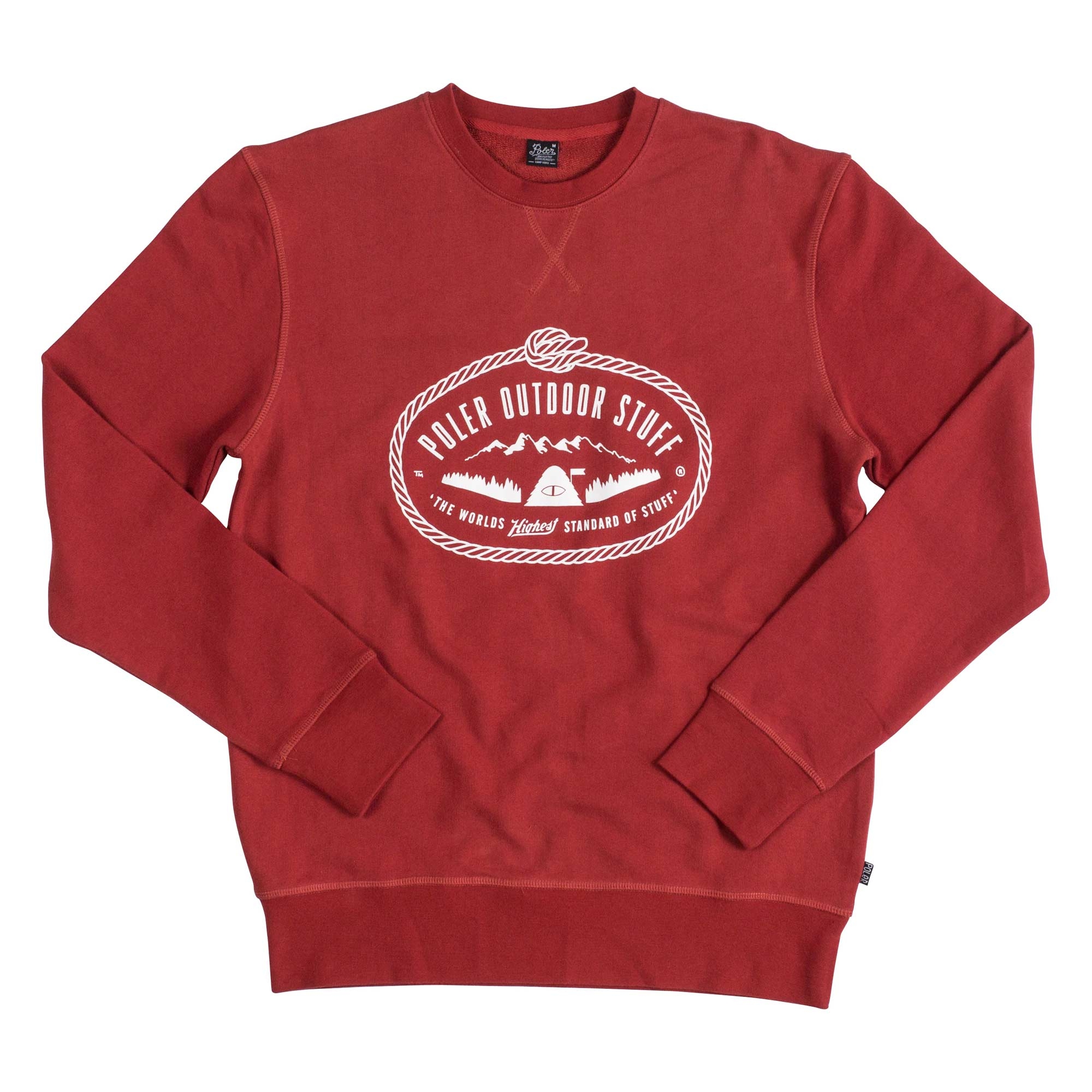 POLER Sweat LASSO Crew mud red