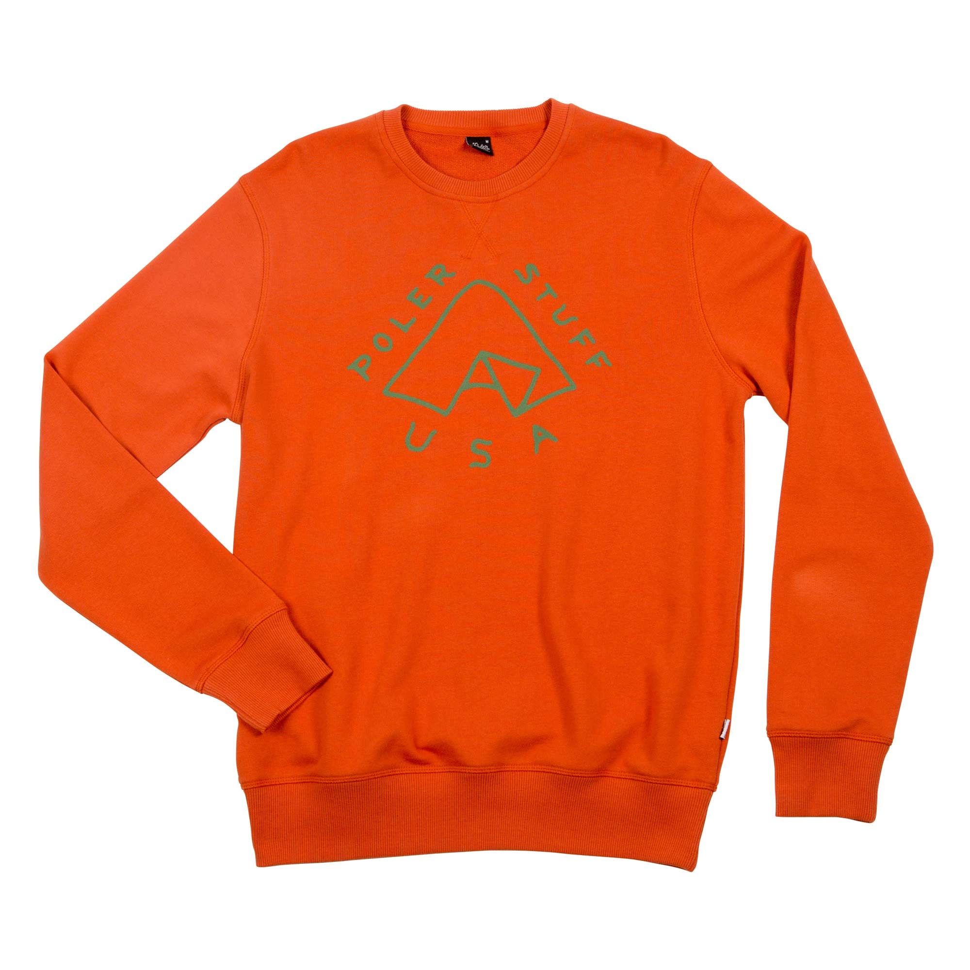 POLER Sweat TENT CREW burnt orange