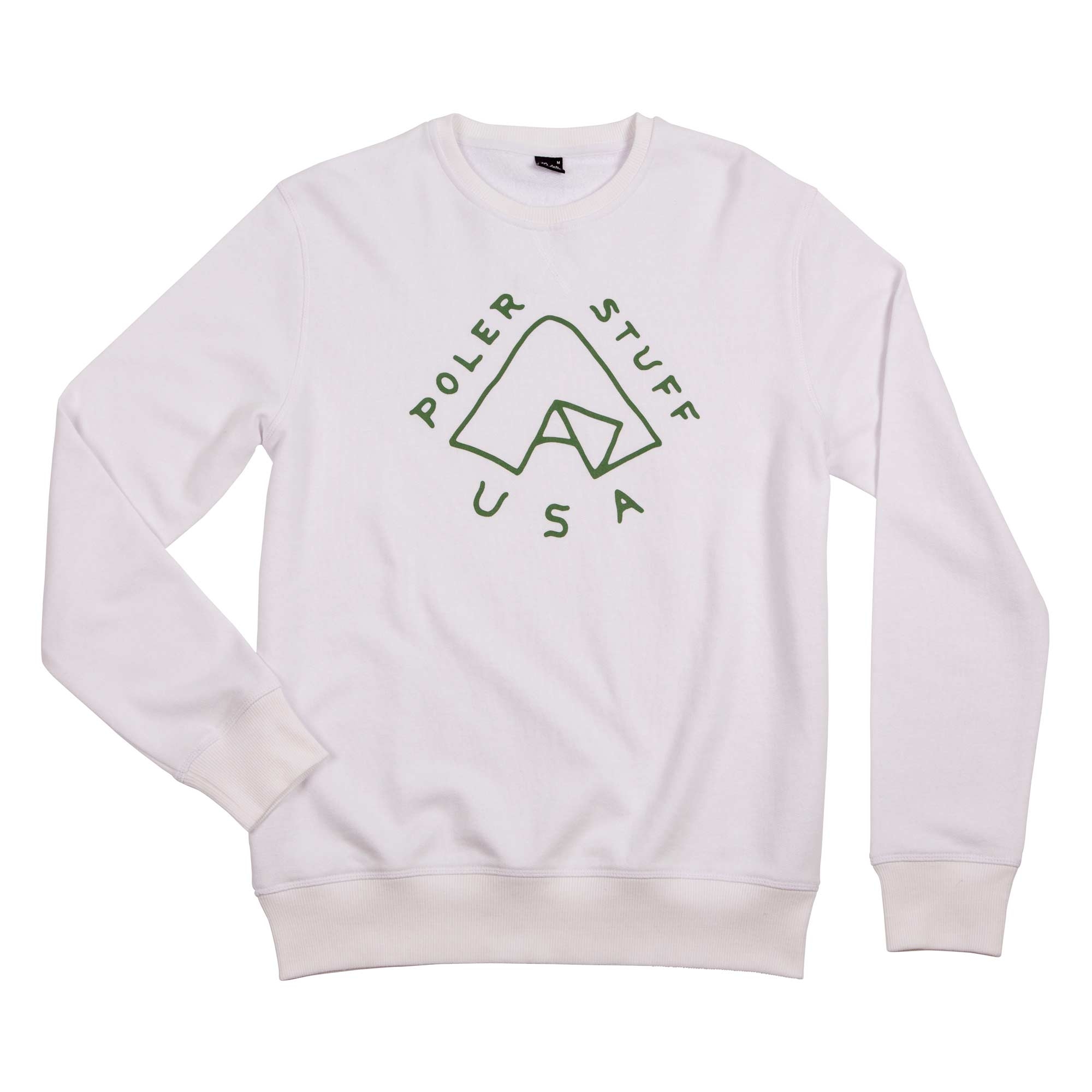 POLER Sweat TENT CREW white