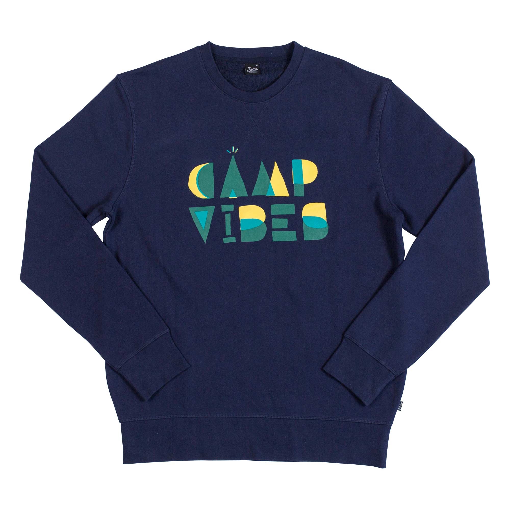POLER Sweat WOODCUT CREW navy