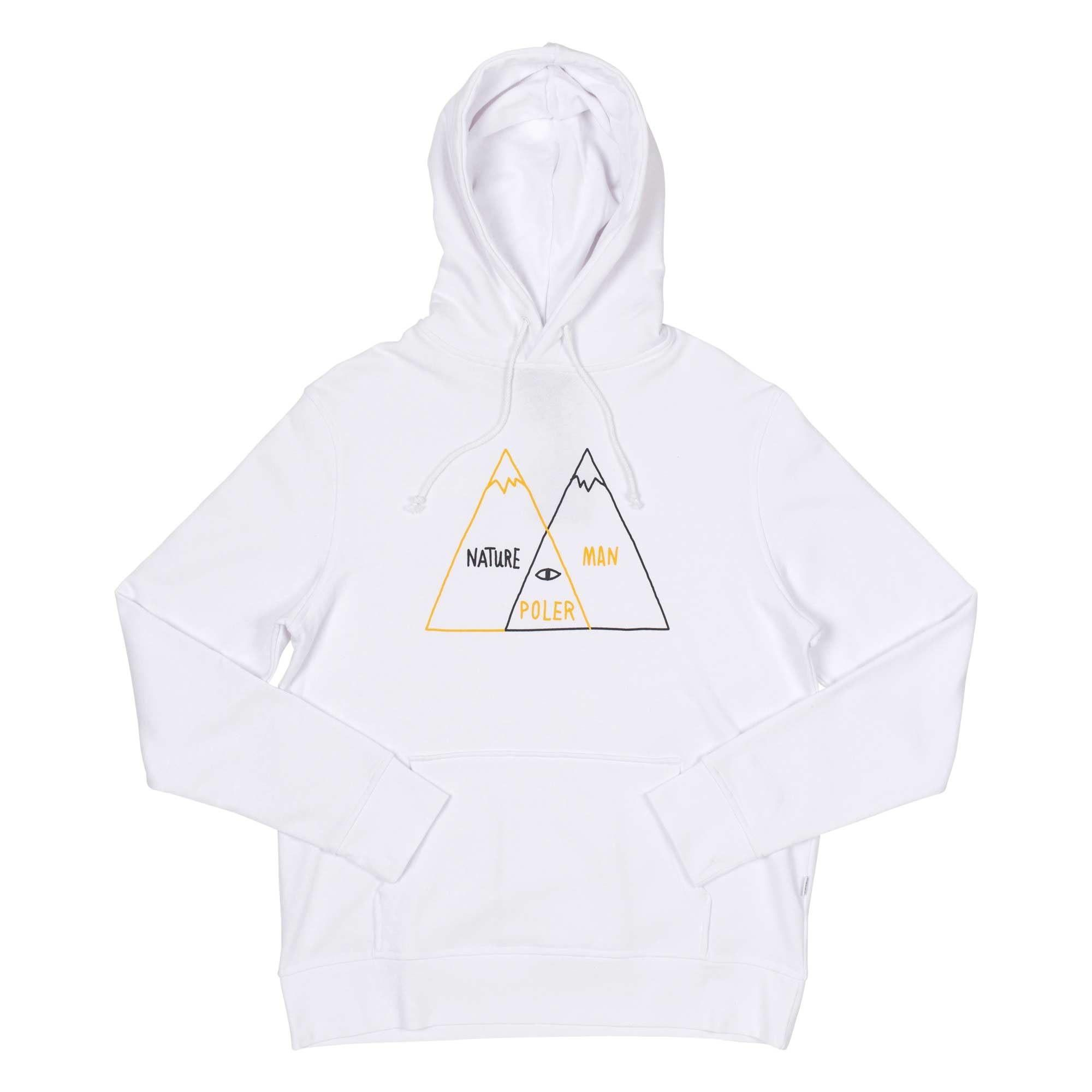 POLER Sweat VENN DIAGRAM Hood white