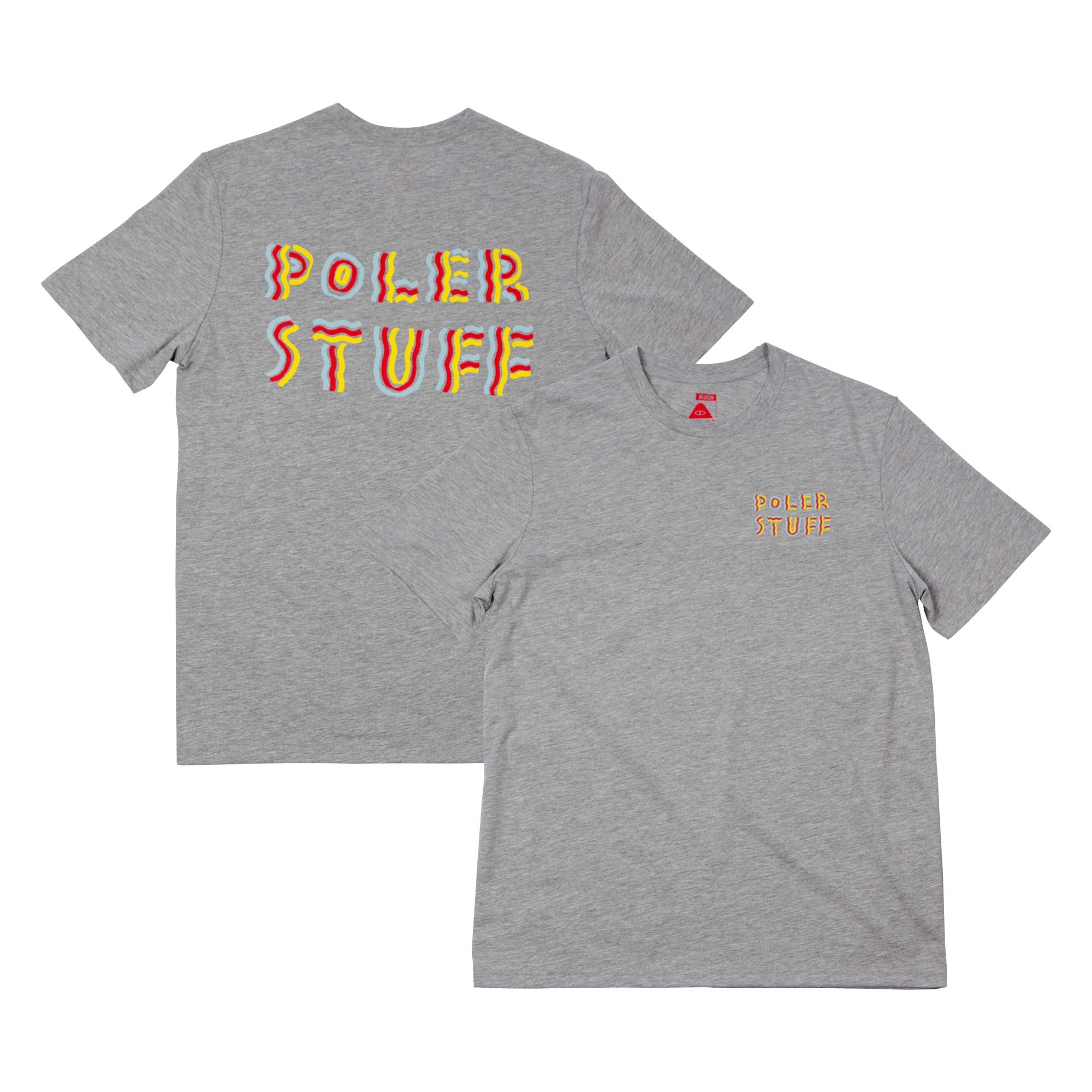 POLER T-Shirt FESTIVAL TEE, gray heather