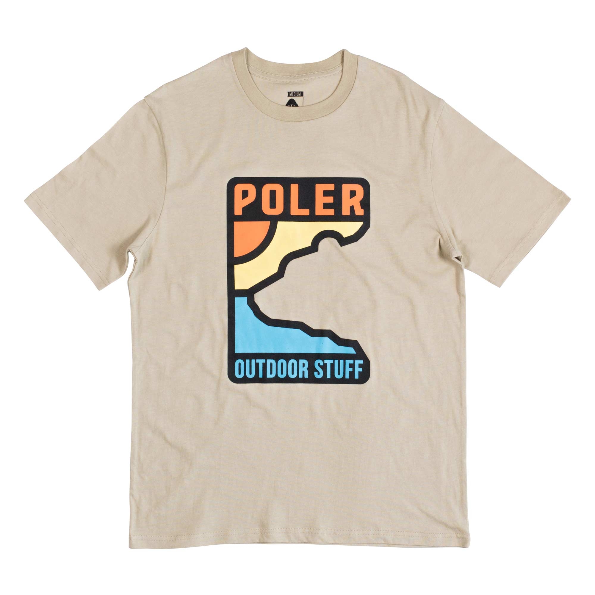 POLER T-Shirt GEO BEAR, khaki
