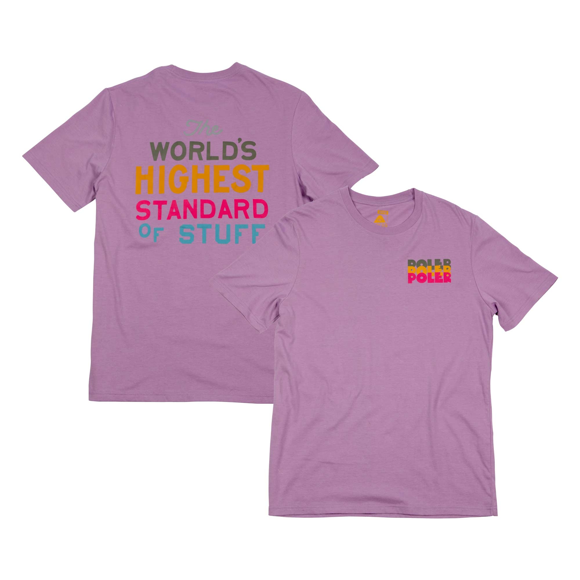 POLER T-Shirt HIGHEST STANDARD TEE, lilac