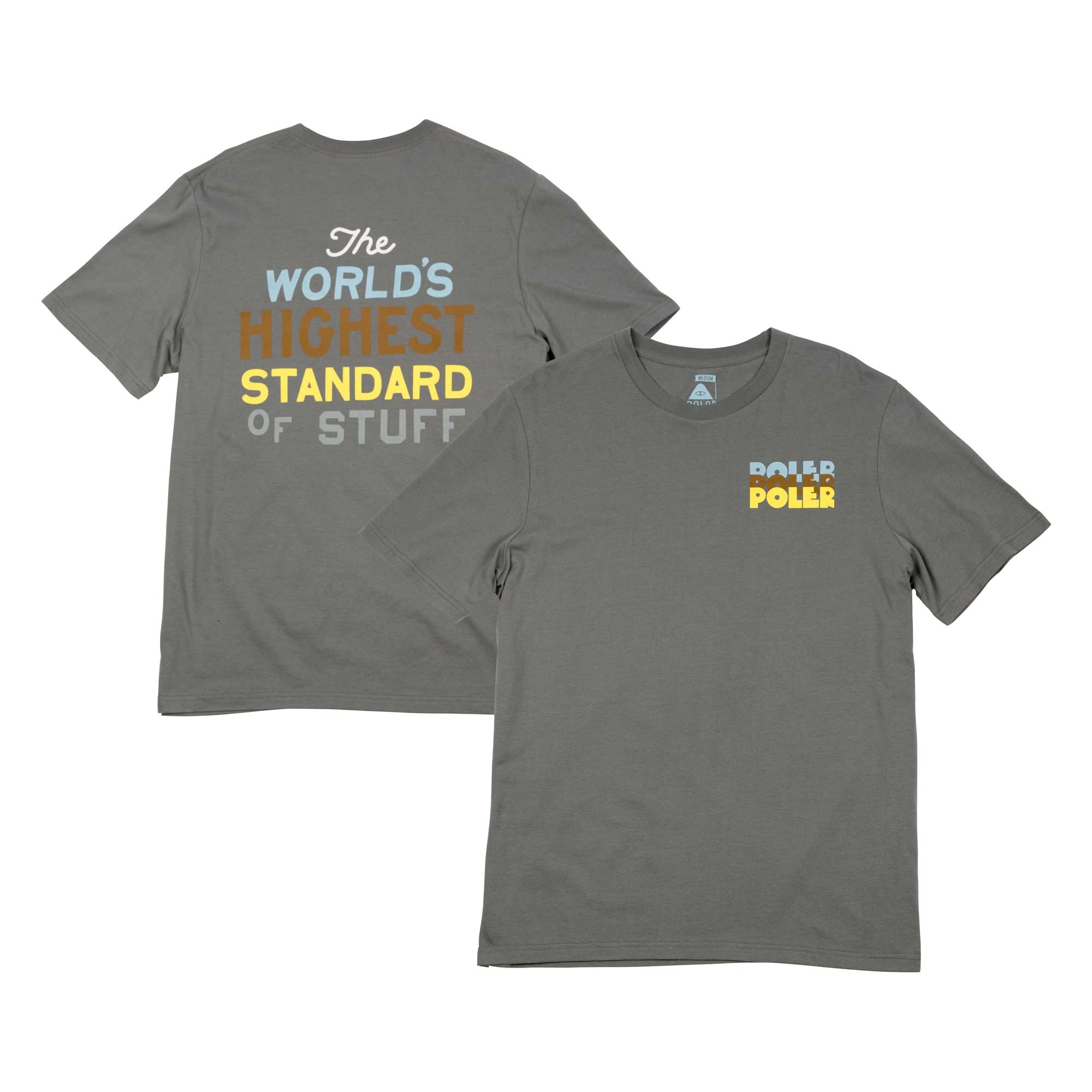 POLER T-Shirt HIGHEST STANDARD TEE, steel
