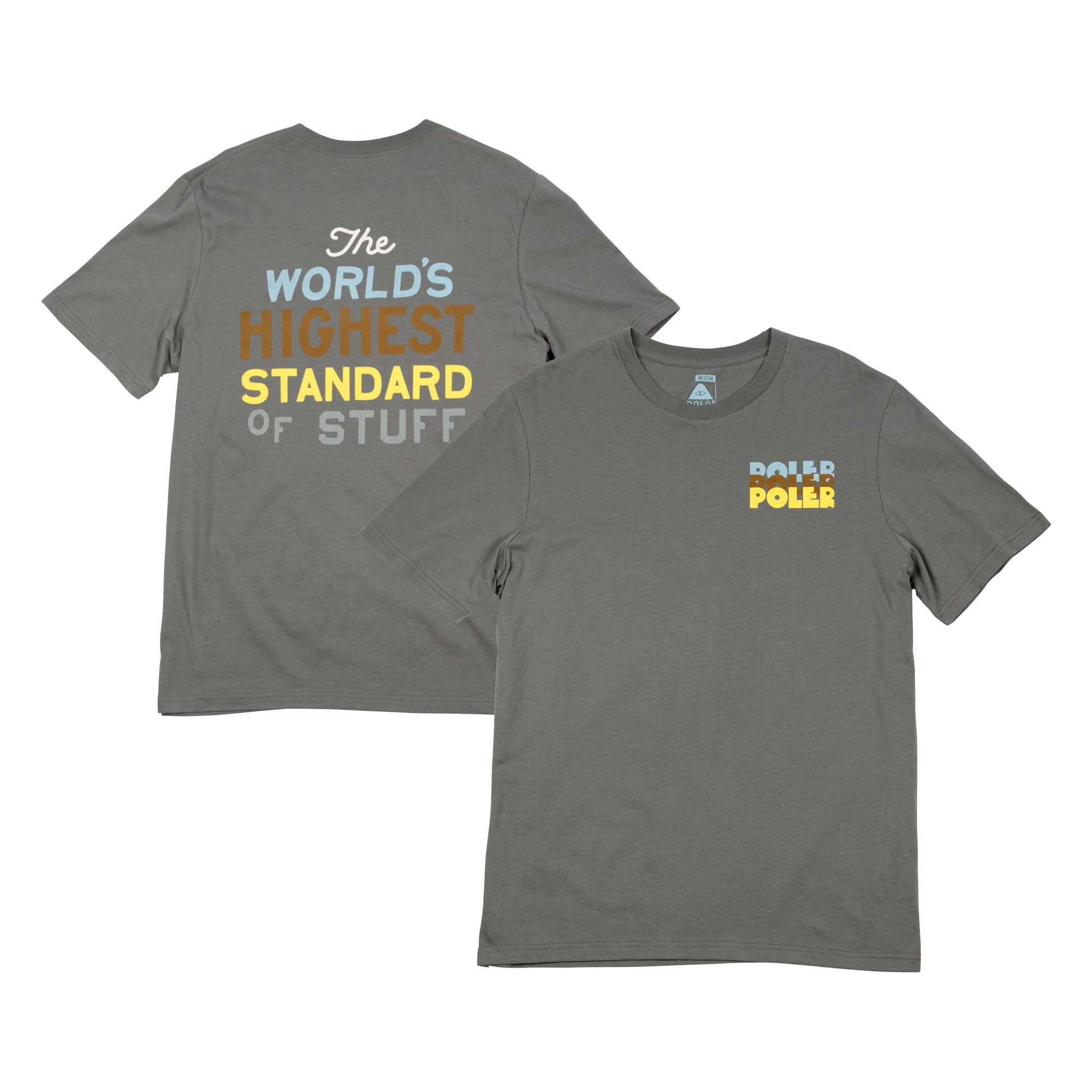 POLER T-Shirt HIGHEST STANDARD TEE steel