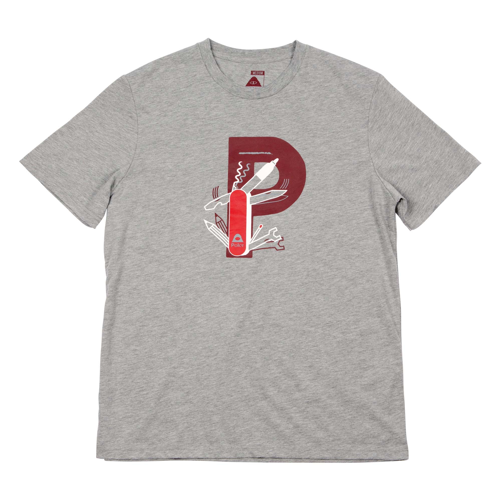 POLER T-Shirt P-KNIFE TEE gray heather