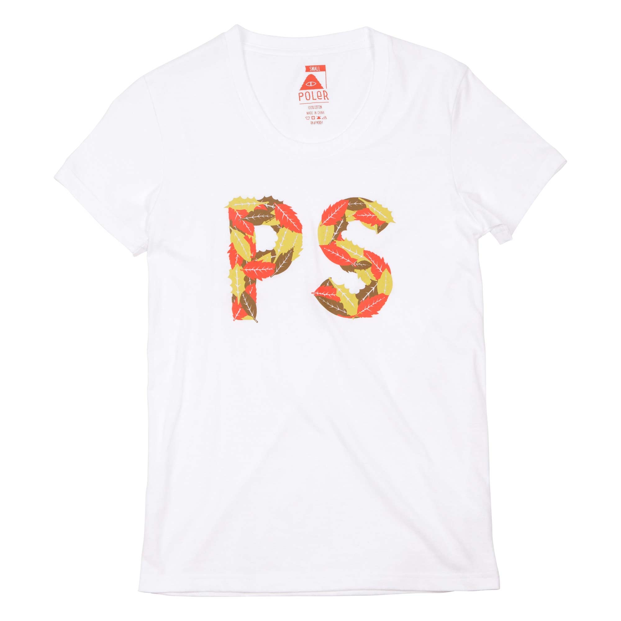 POLER Womens T-Shirt RAKED white