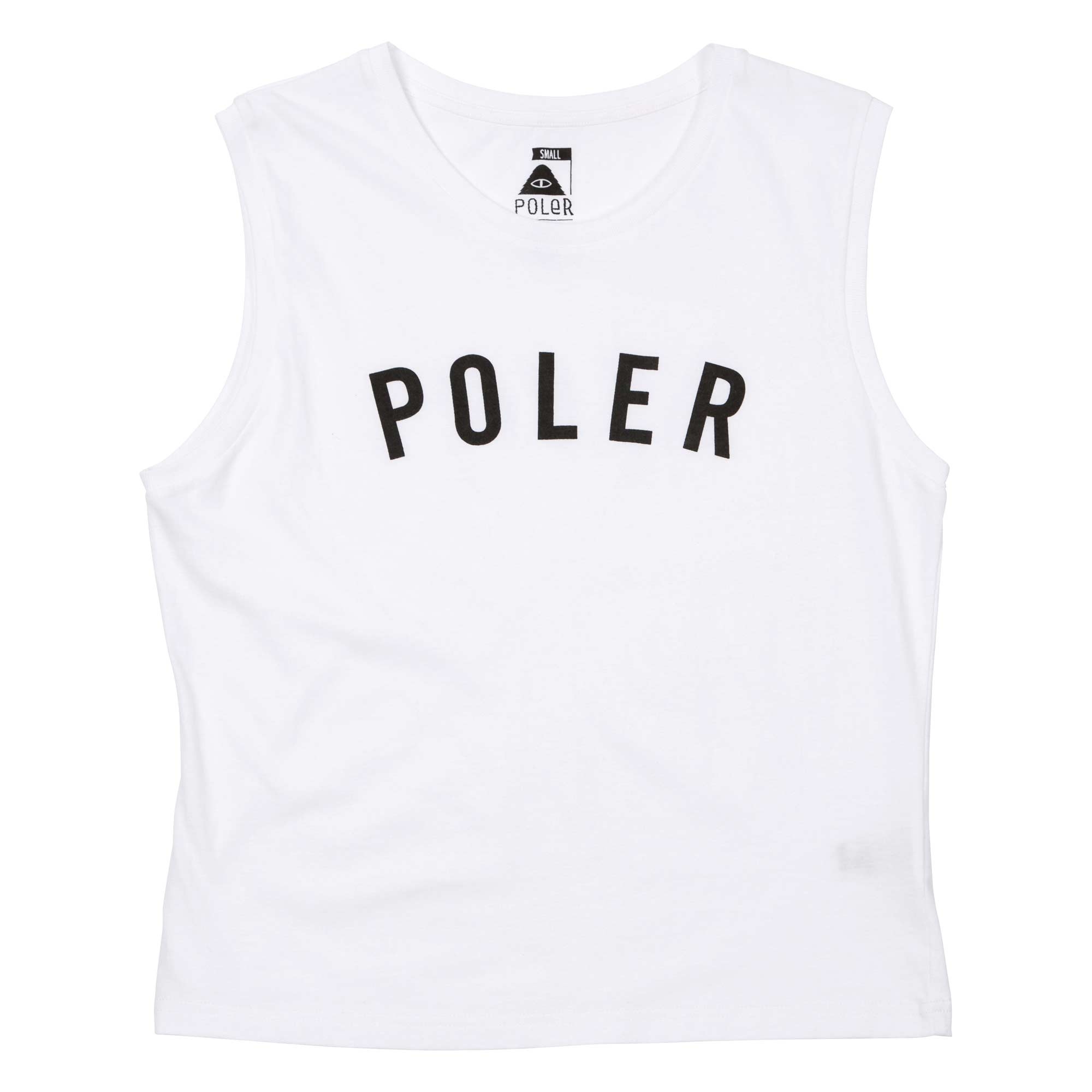 POLER Womens T-Shirt STATE TANK white