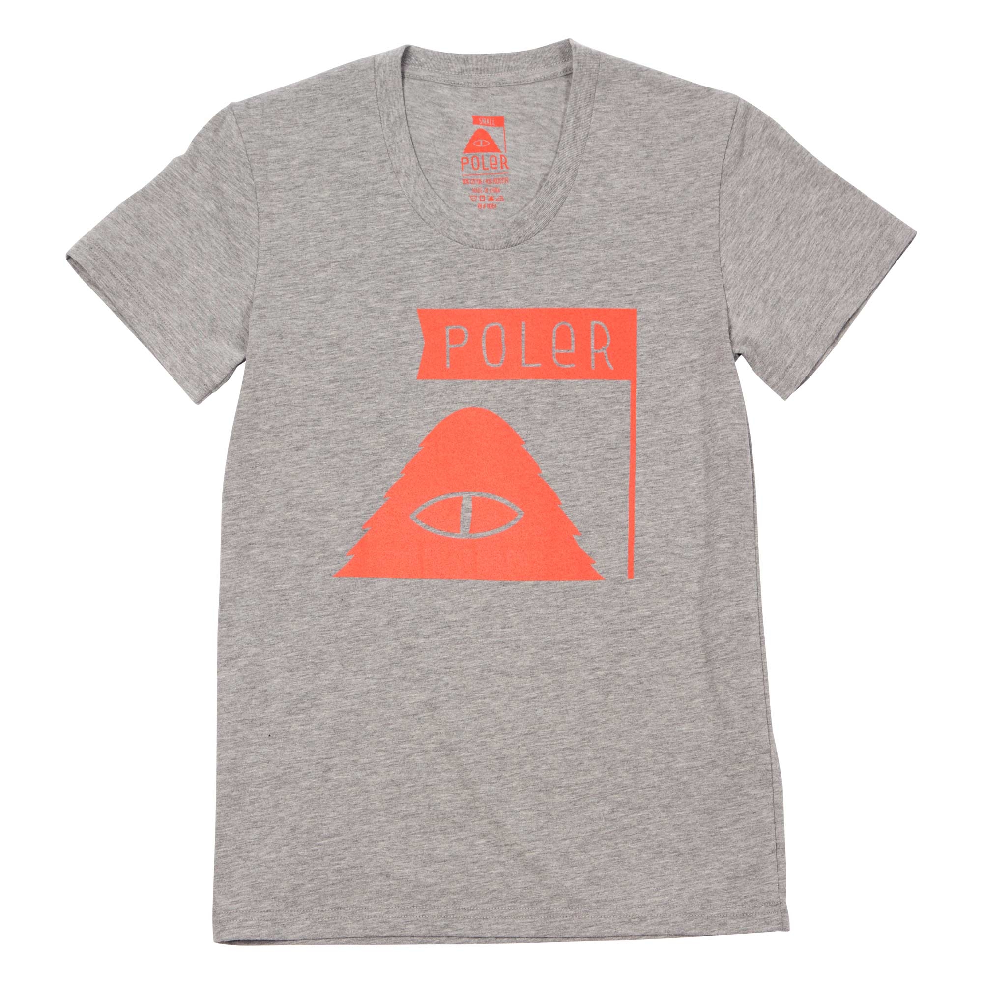 POLER Womens T-Shirt SUMMIT heather grey