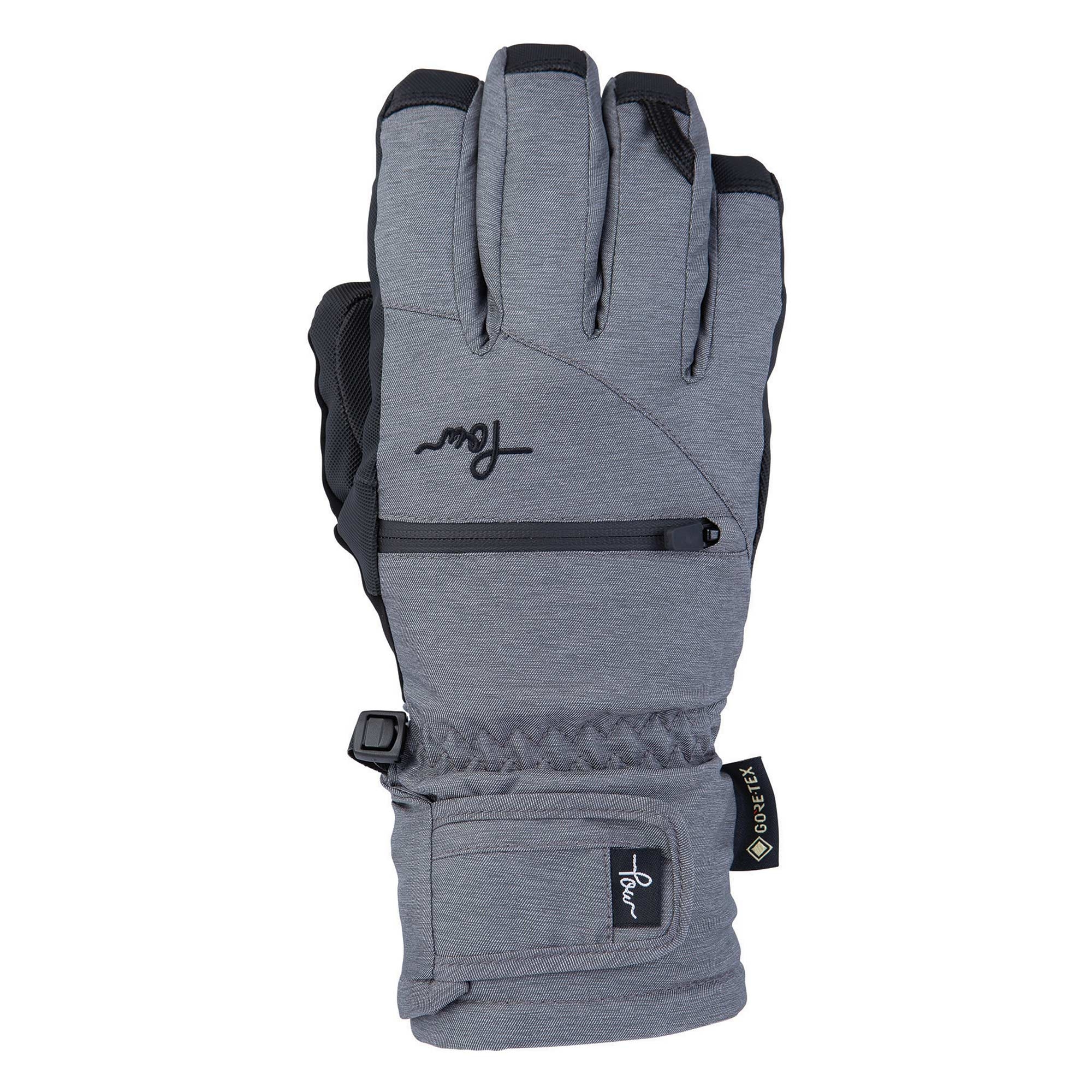 POW Glove WOMEN CASCADIA GTX SHORT GLOVE LOFTED FIT grey