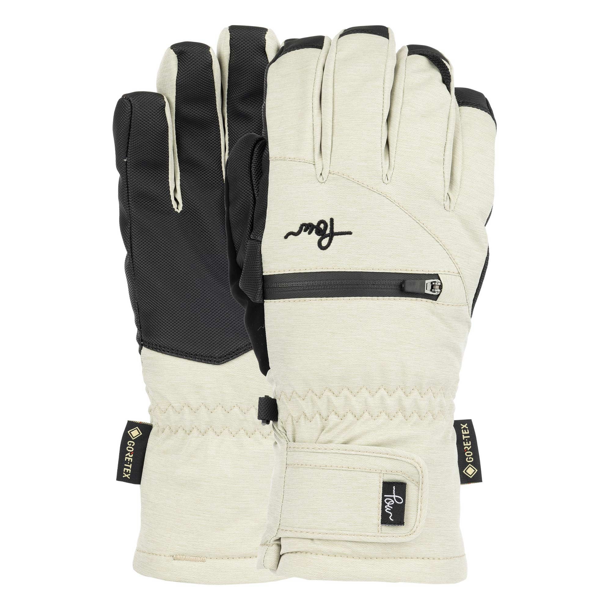 POW Glove WOMEN CASCADIA GTX SHORT GLOVE LOFTED FIT stone