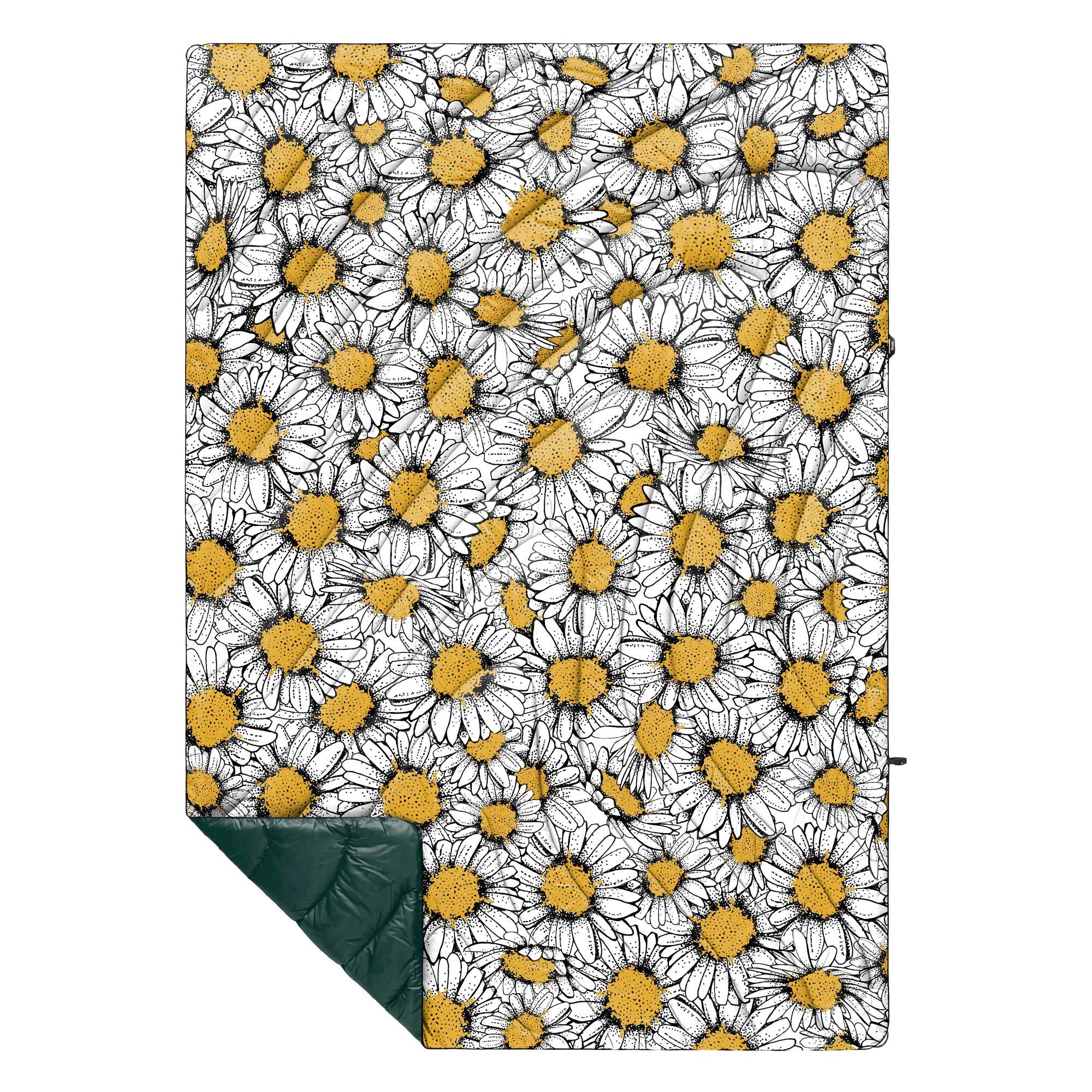 RUMPL Blanket ORIGINAL PUFFY PRINTED  / 1 PERS, daisy fields