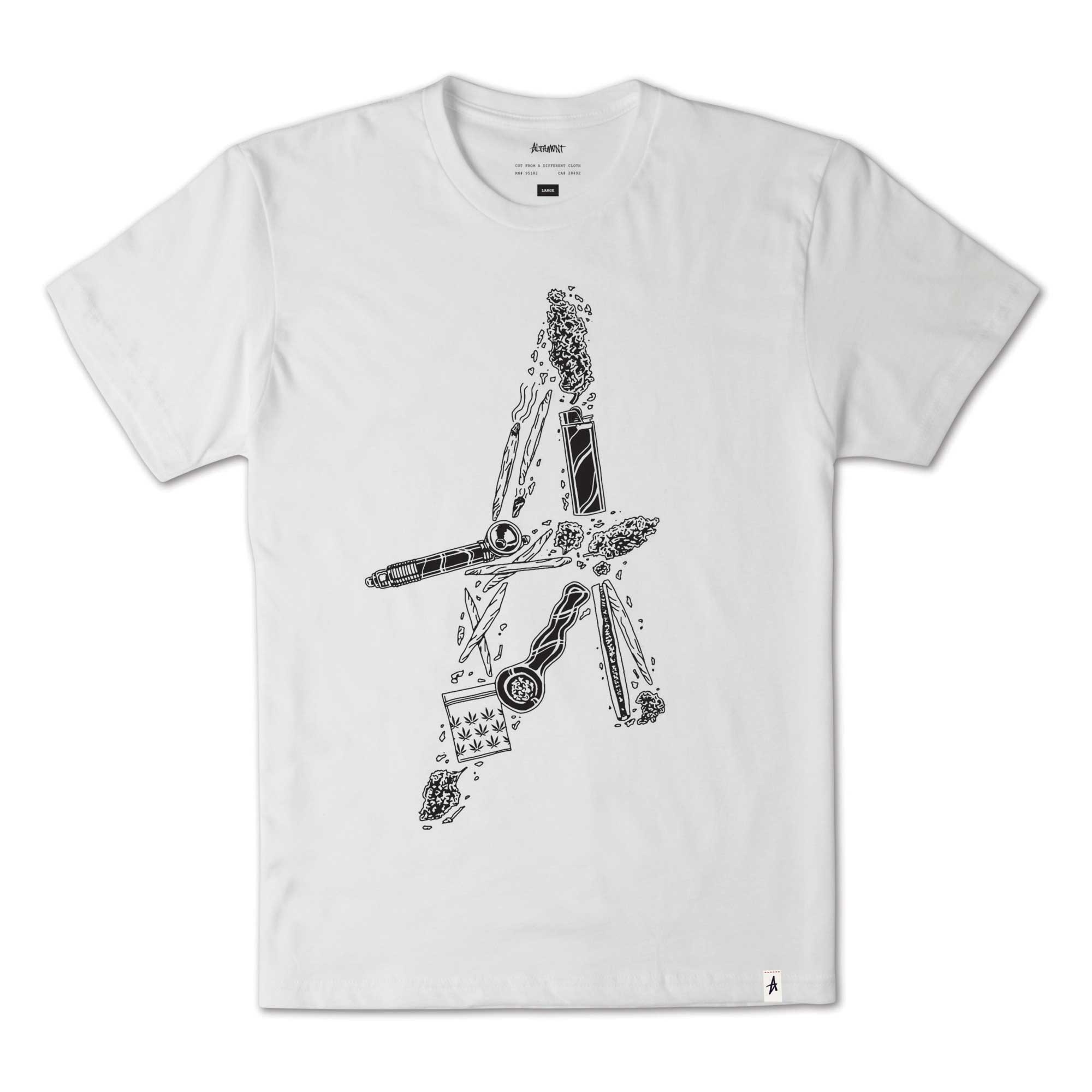 ALTAMONT T-Shirt ALTA-PHERNALIA white