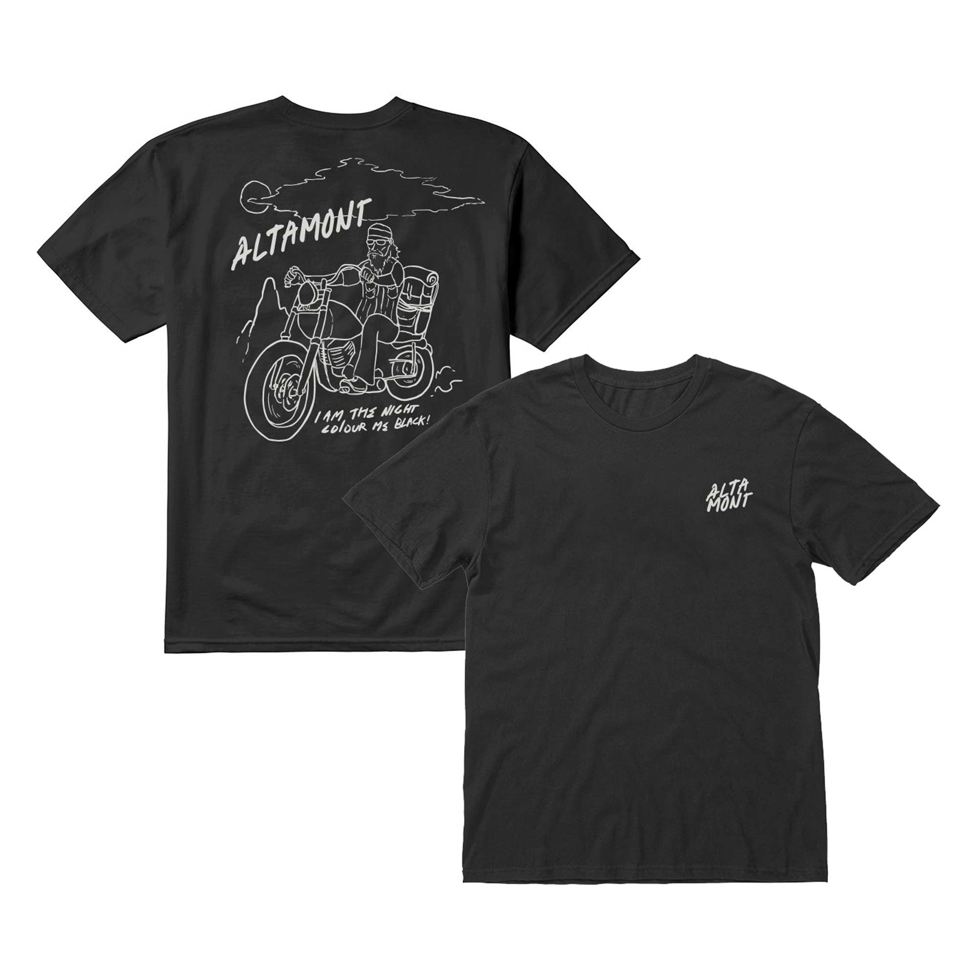 ALTAMONT T-Shirt I AM THE NIGHT S/S CUSTOM black
