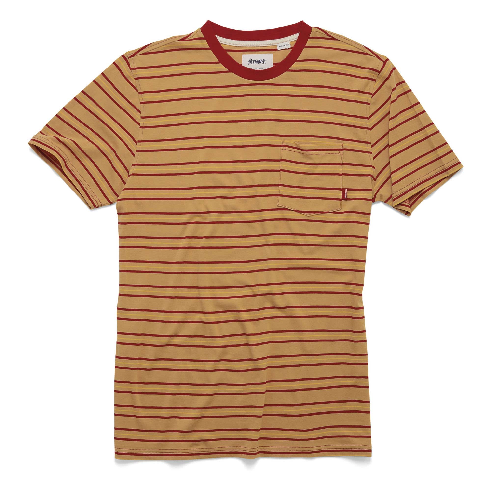 ALTAMONT T-Shirt LEROY CREW camel
