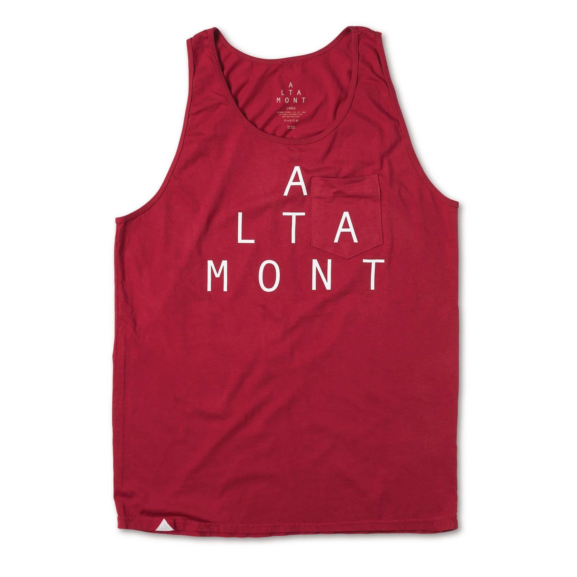 ALTAMONT T-Shirt LOCKSTEP PKT TANK red