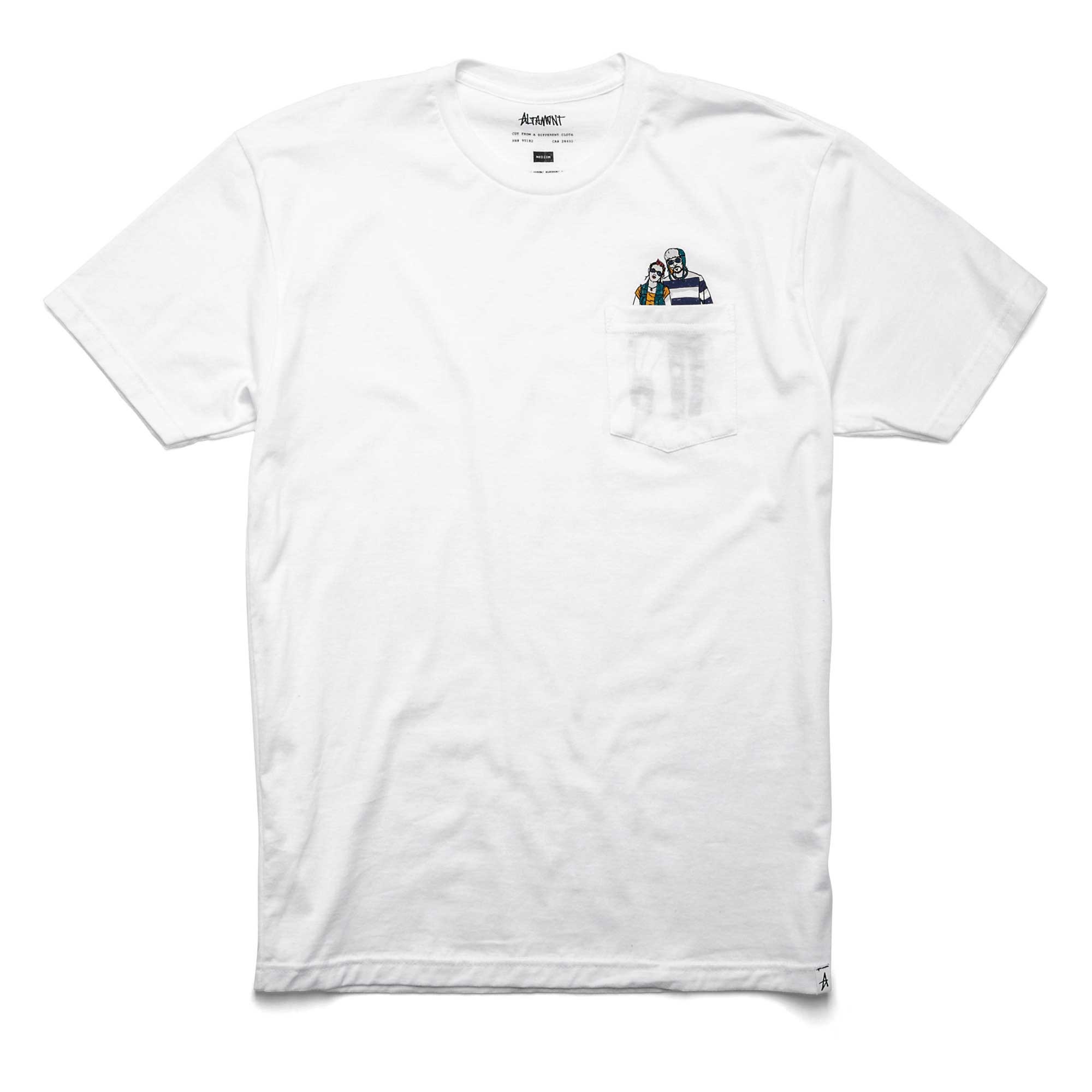 ALTAMONT T-Shirt NATURAL BORN ROMANCE white