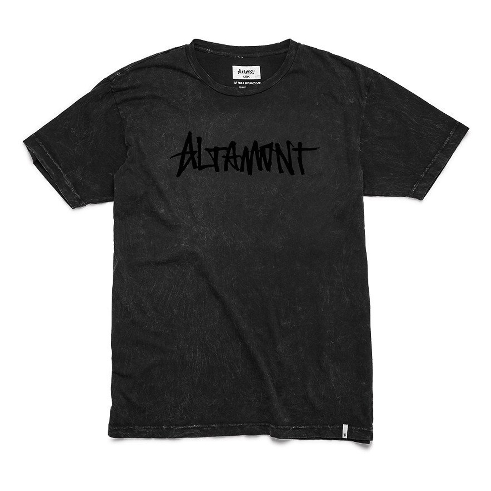 ALTAMONT T-Shirt ONE LINER WASH black/black